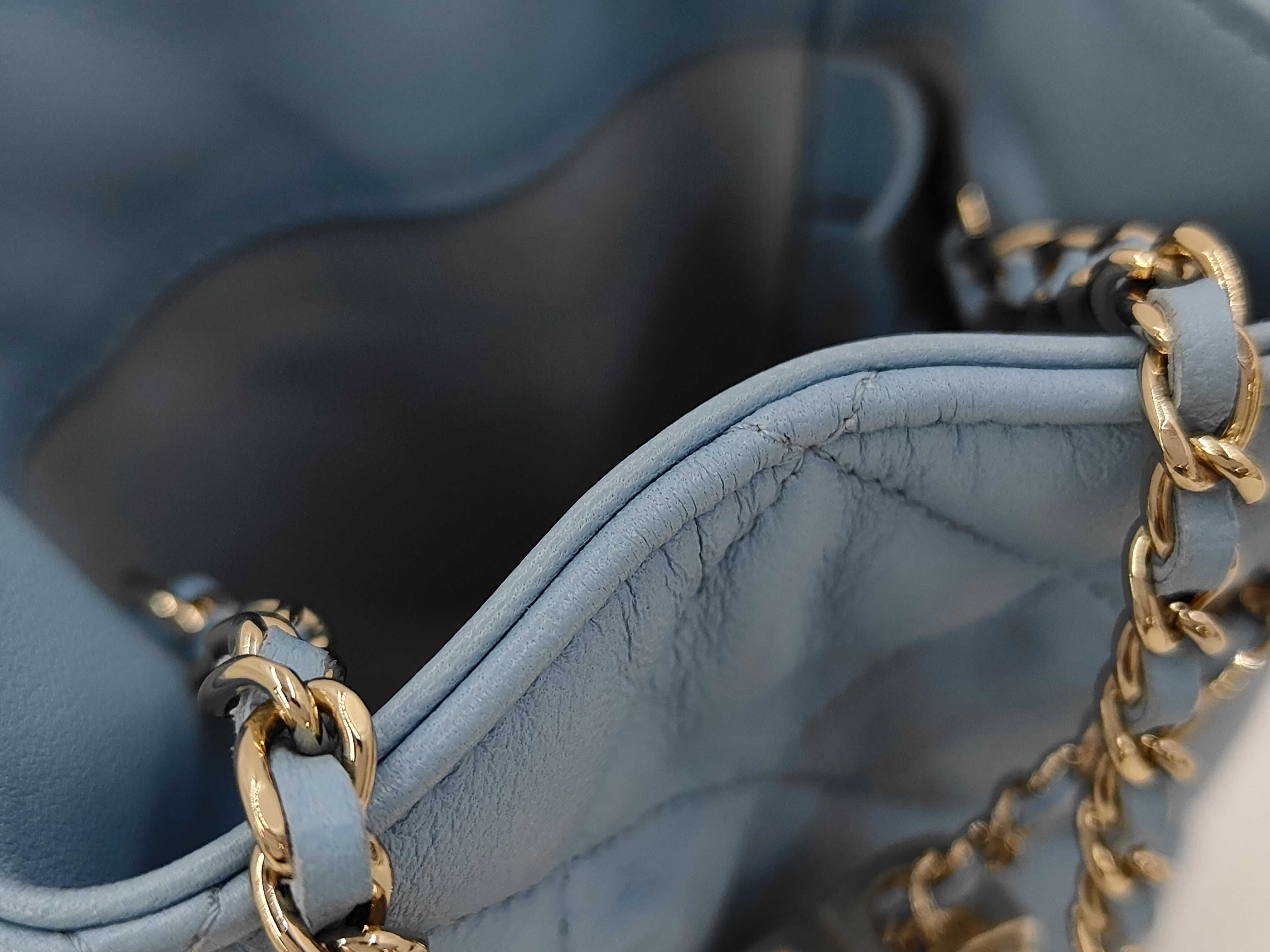 Bucket Light Blue Shoulder Bag — view 12