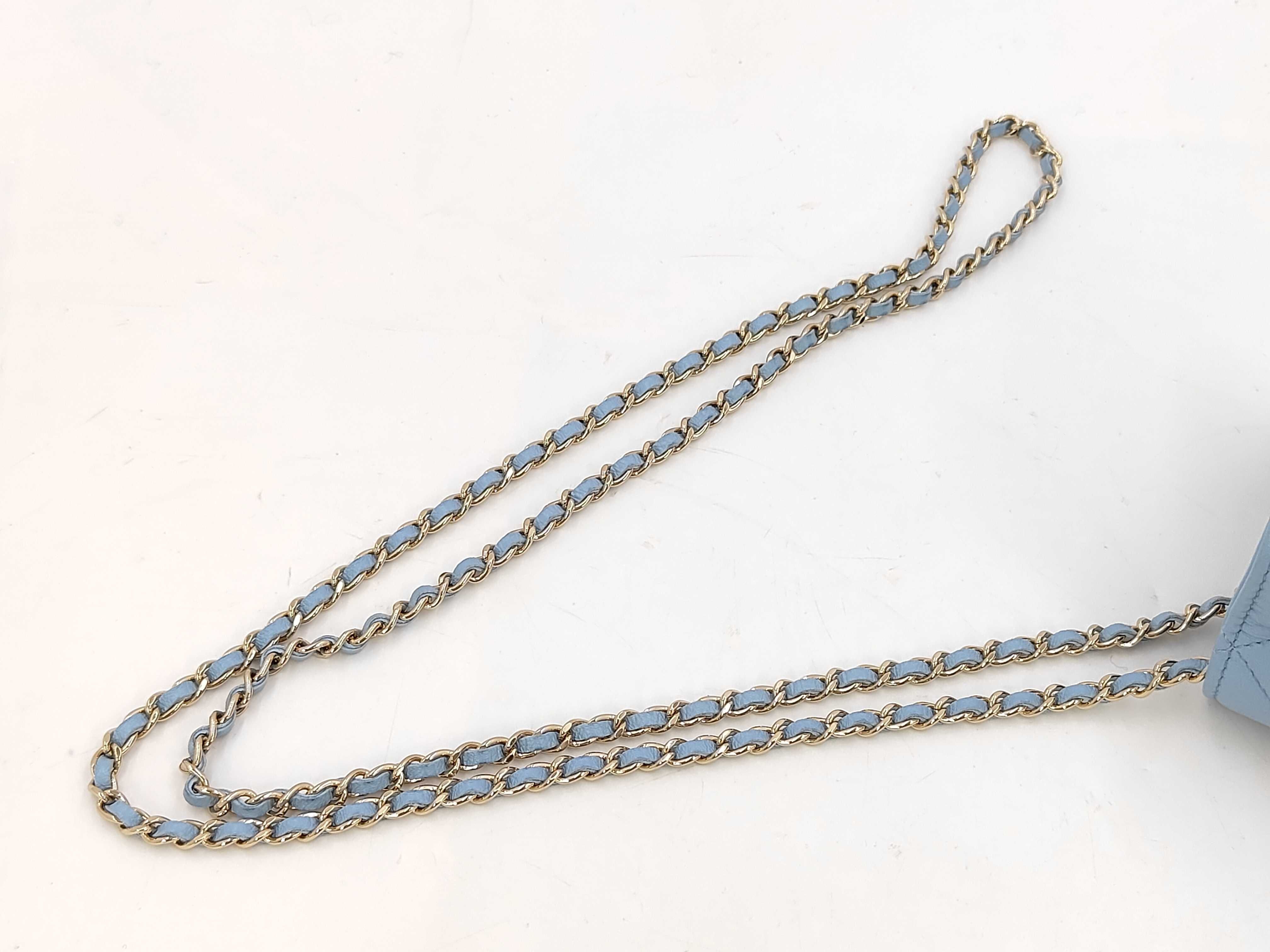 Bucket Light Blue Shoulder Bag — view 5