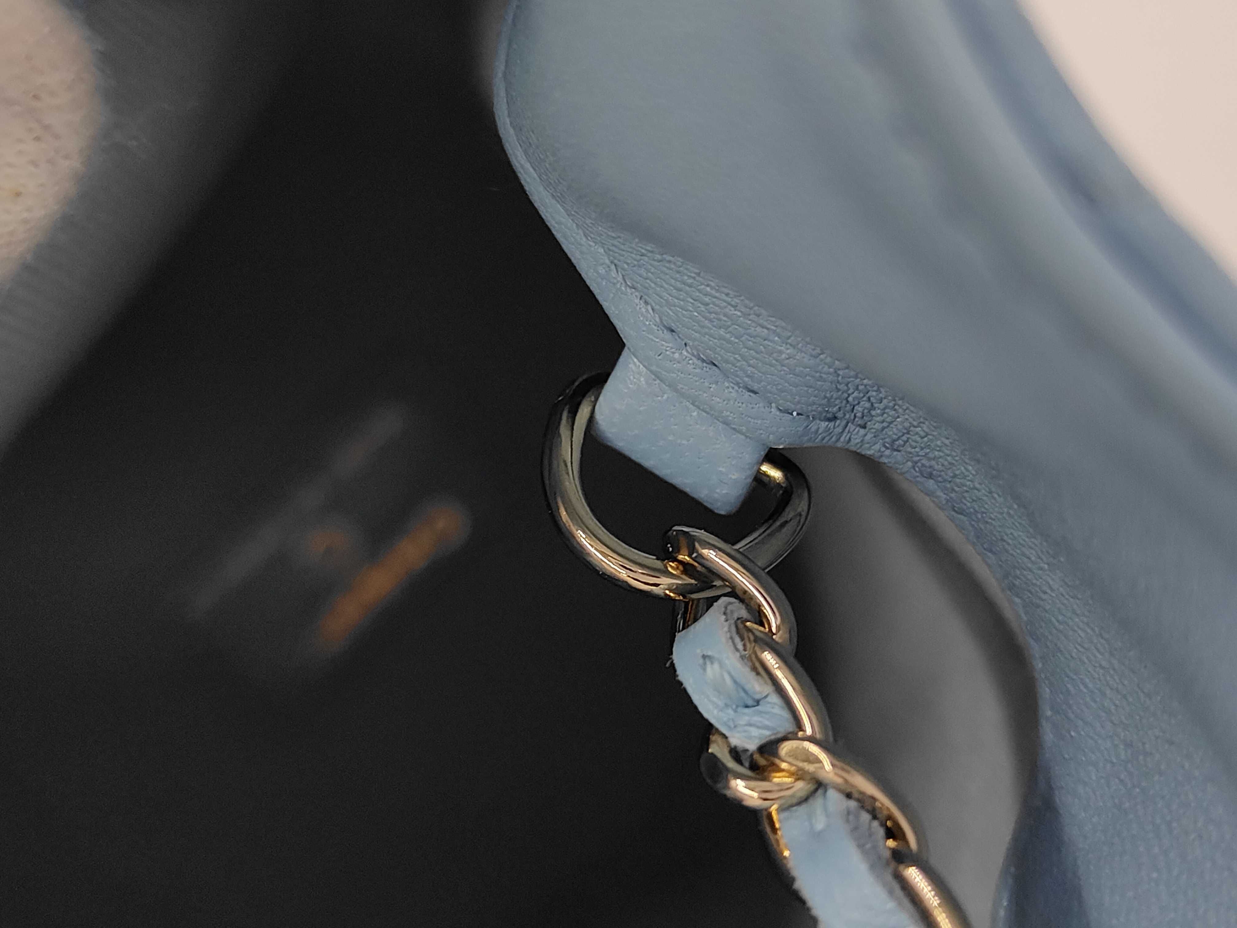 Bucket Light Blue Shoulder Bag — view 7