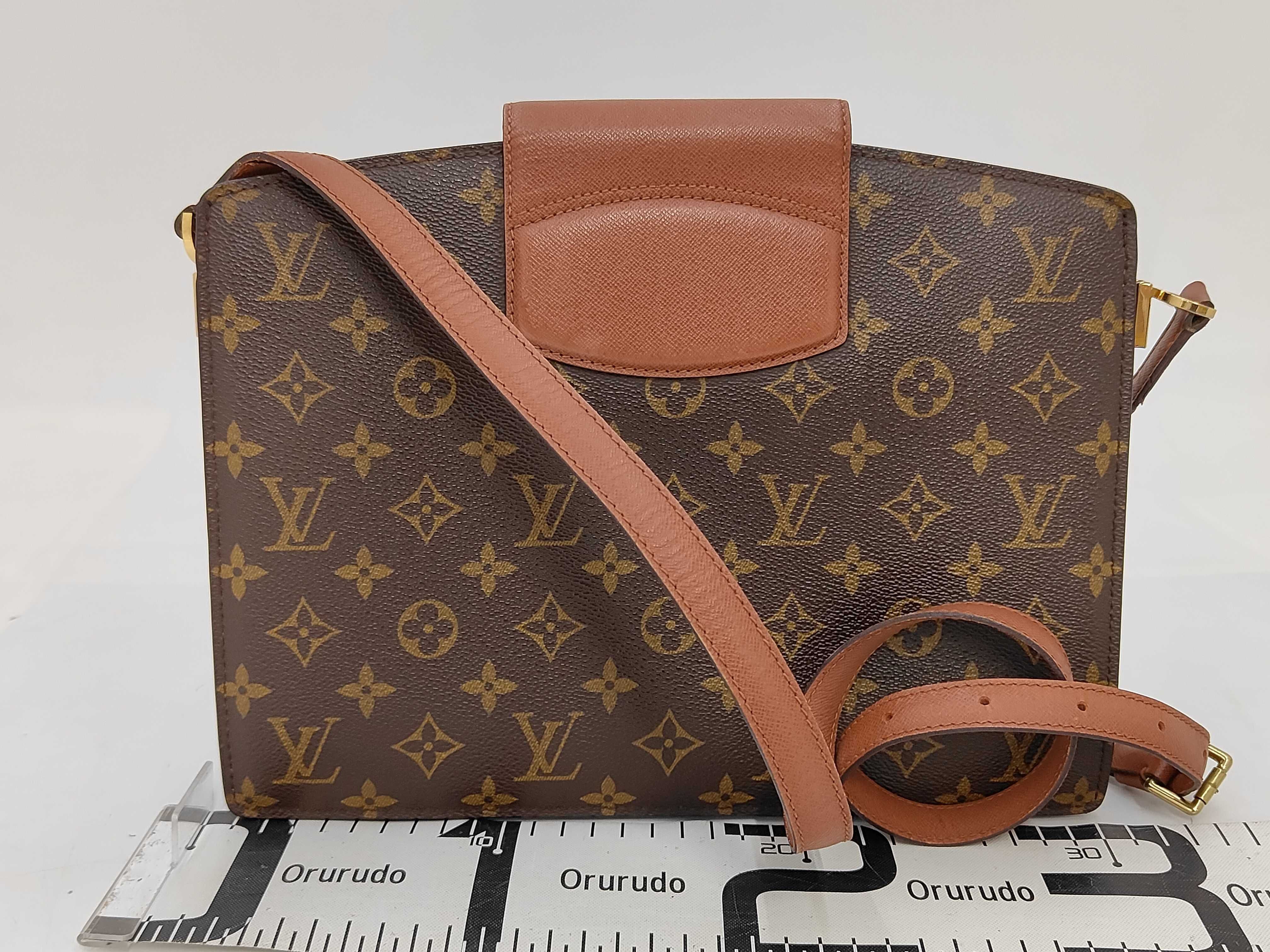 Monogram Louis Vuitton Vintage Buckle Envelope Shoulder Bag — view 2