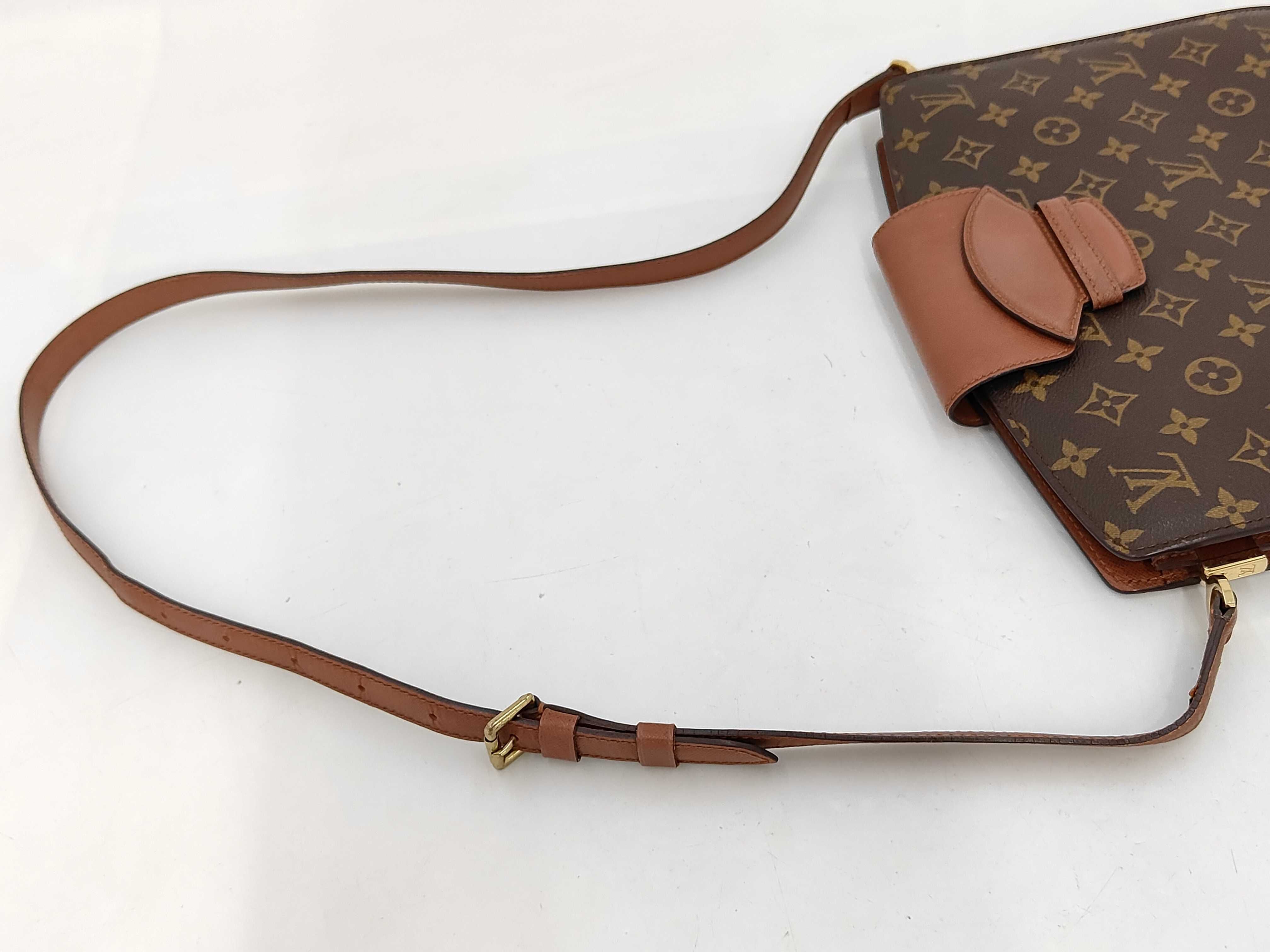 Monogram Louis Vuitton Vintage Buckle Envelope Shoulder Bag — view 5