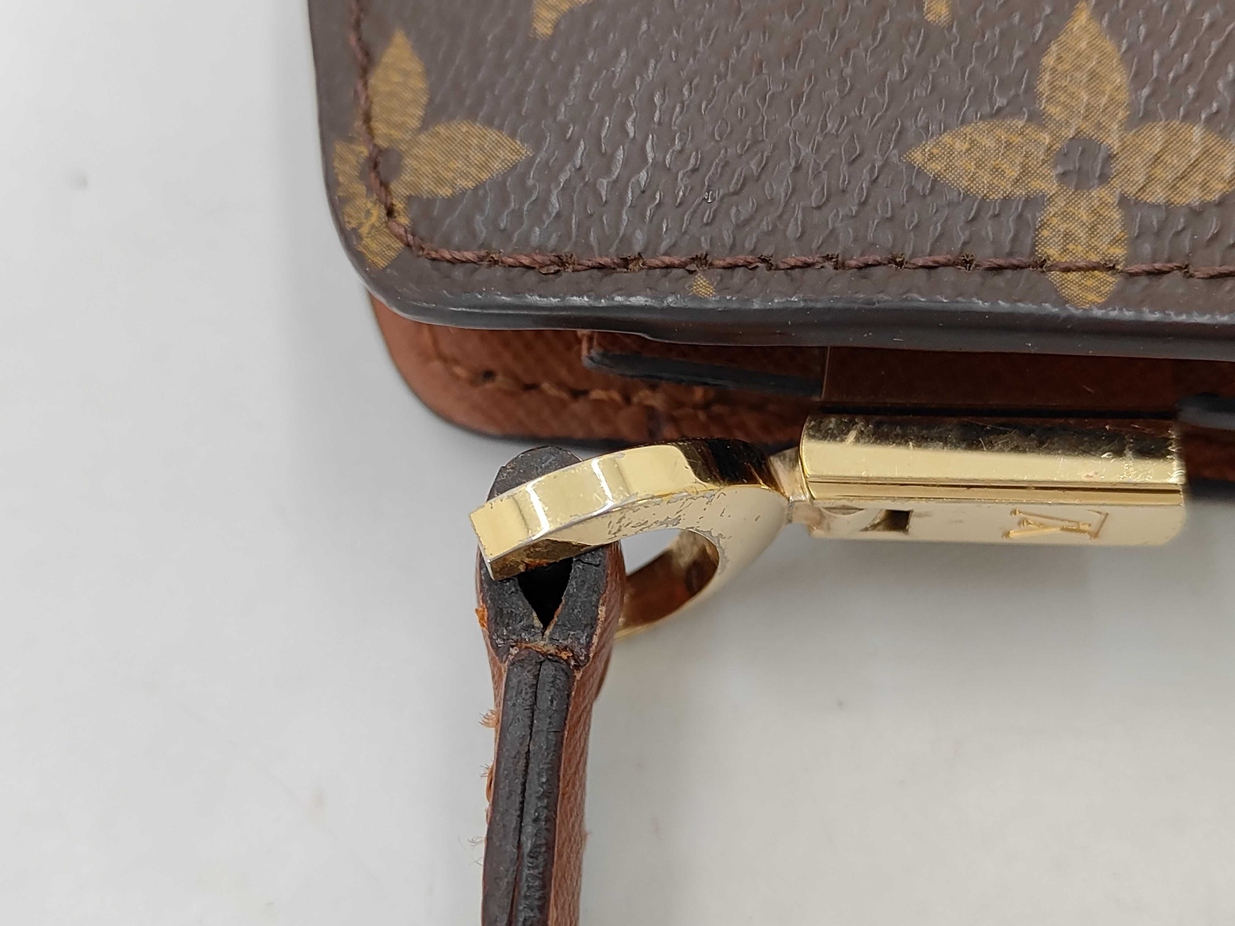 Monogram Louis Vuitton Vintage Buckle Envelope Shoulder Bag — view 7