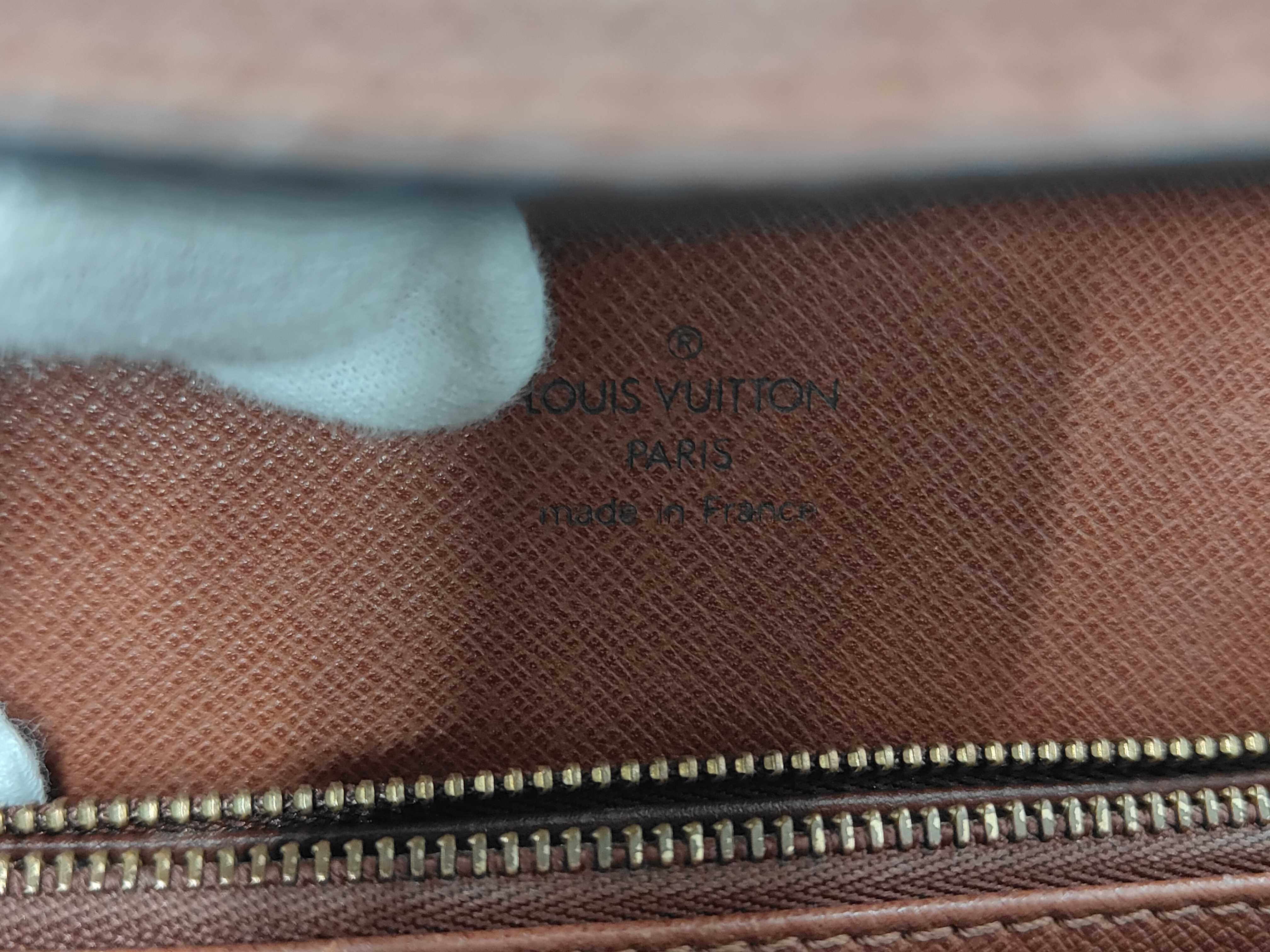 Monogram Louis Vuitton Vintage Buckle Envelope Shoulder Bag — view 9