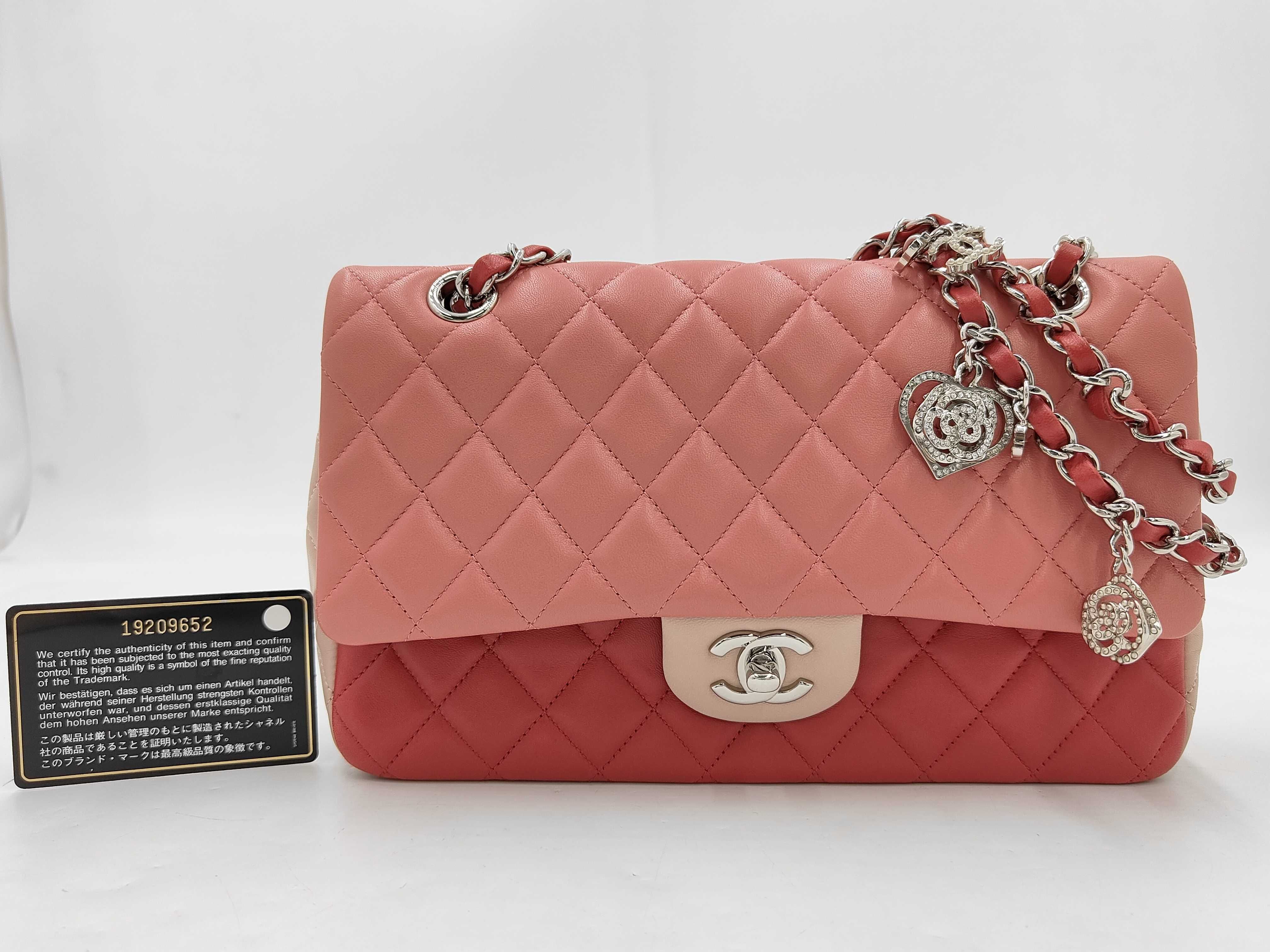 Valentine's Day Limited Edition Single Flap Lambskin Pink SS Shoulder Bag