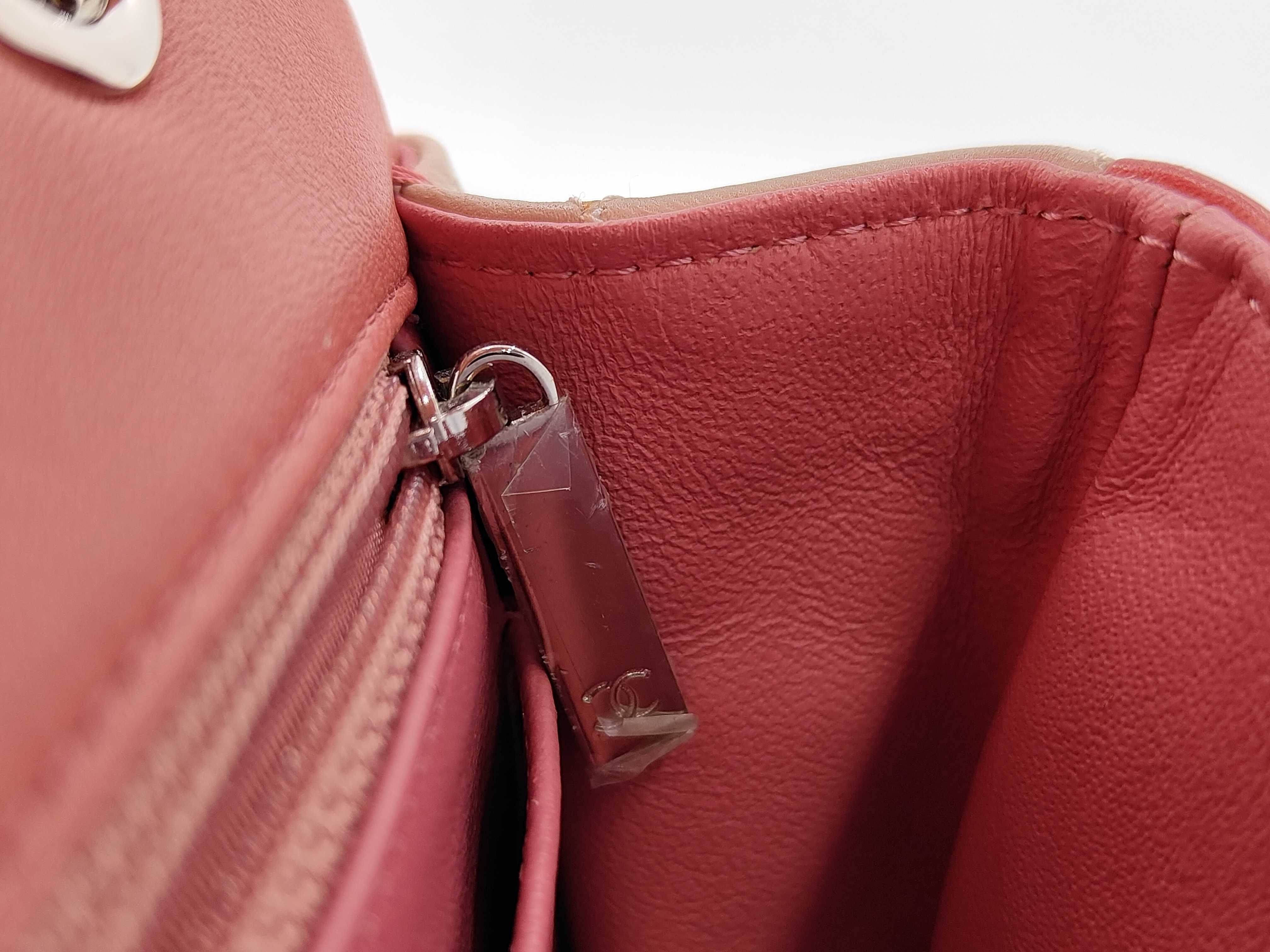 Valentine's Day Limited Edition Single Flap Lambskin Pink SS Shoulder Bag — view 11