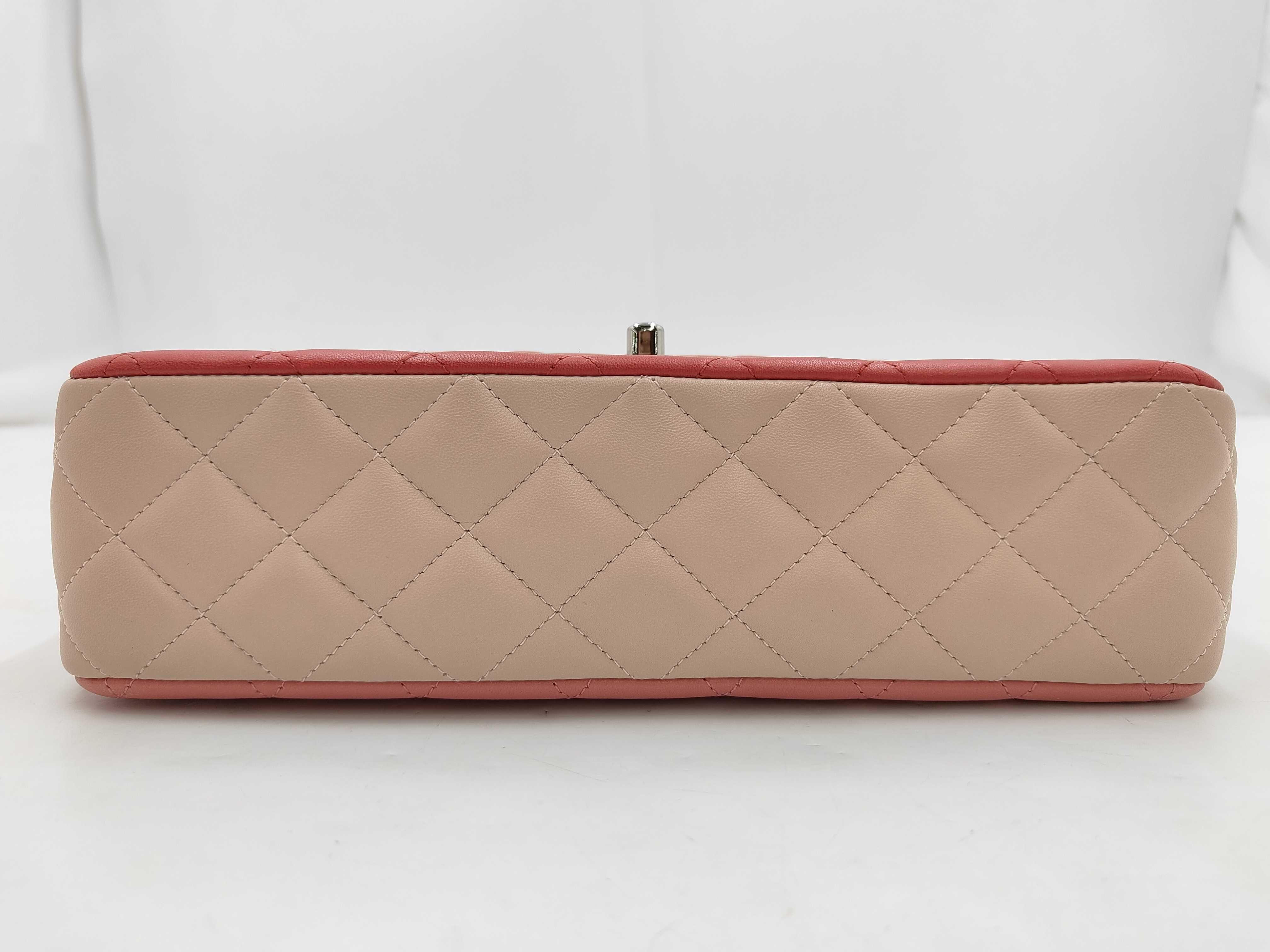 Valentine's Day Limited Edition Single Flap Lambskin Pink SS Shoulder Bag — view 3