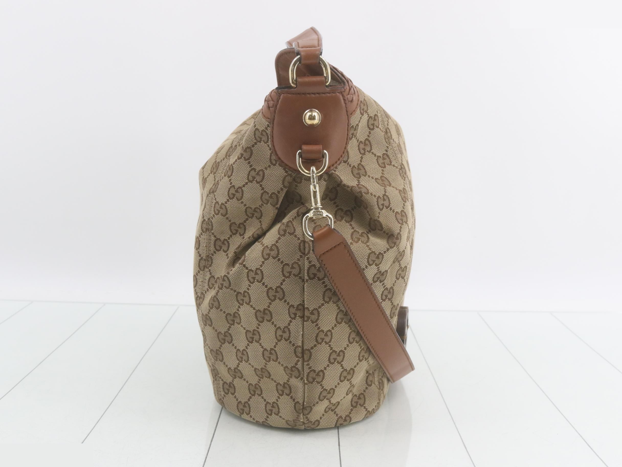GG Canvas Interlocking Shoulder Bag — view 4