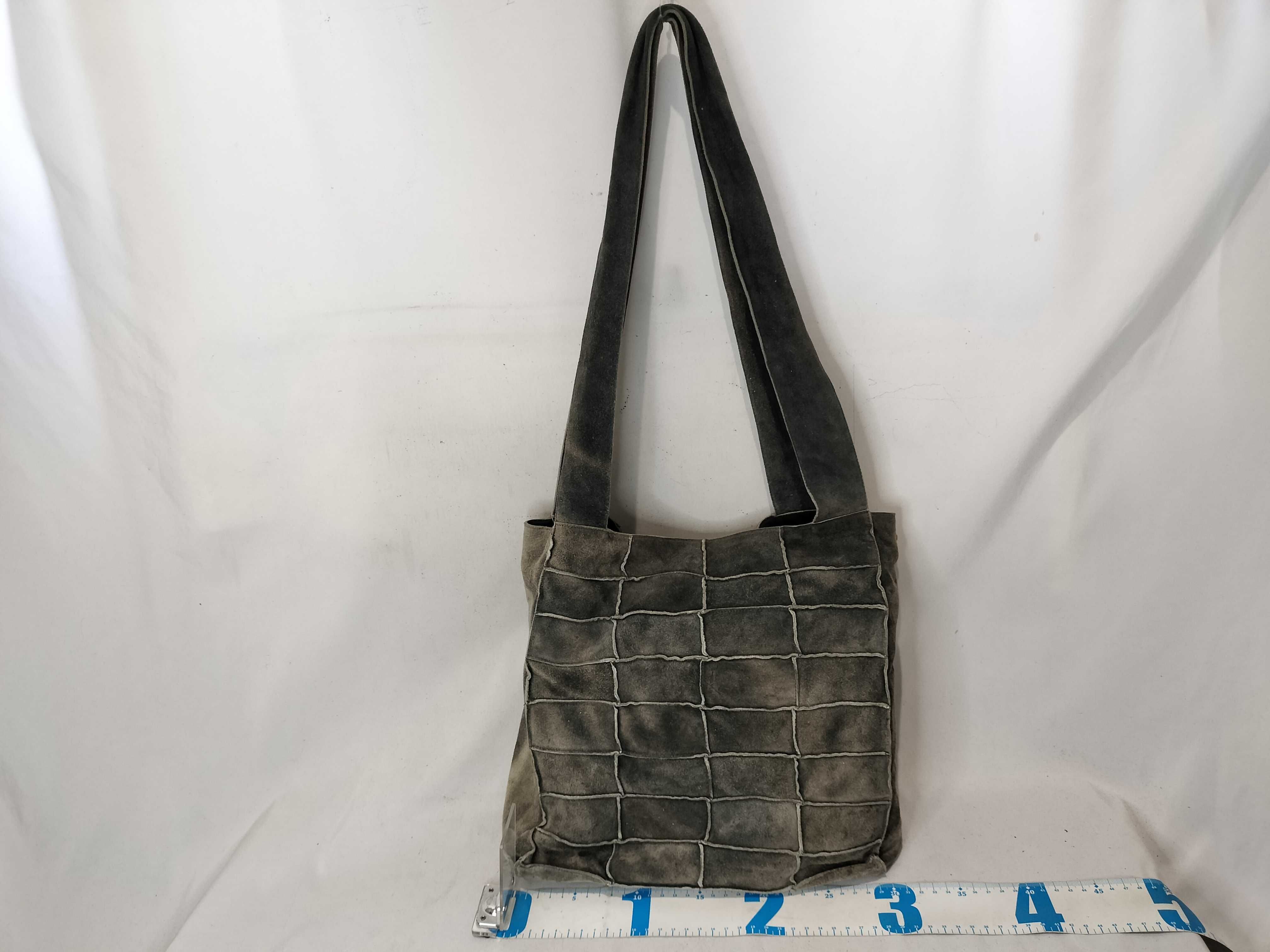 Chocolate Bar Suede Tote Bag Handbag — view 2