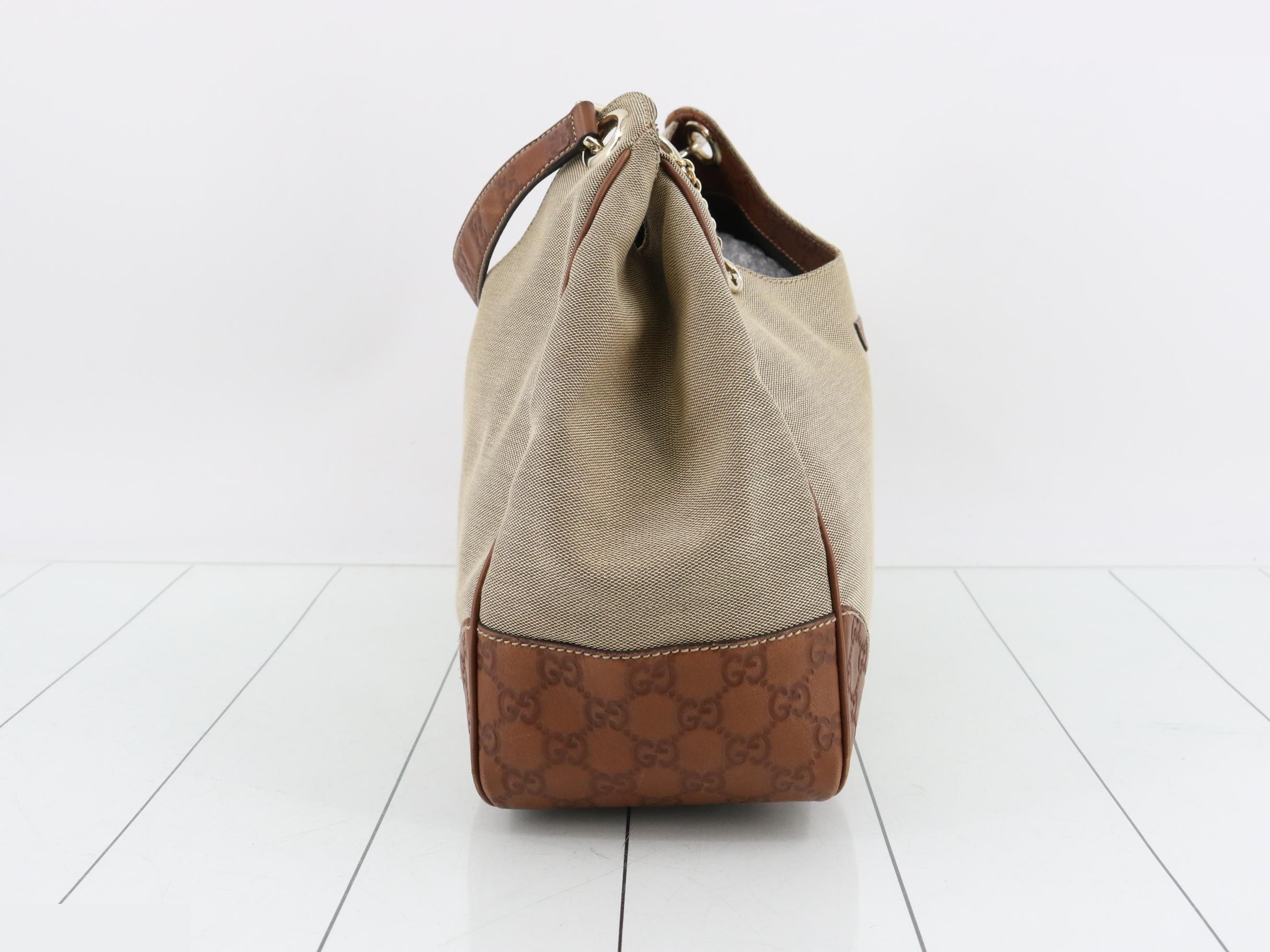 Guccissima canvas combination handbag — view 4