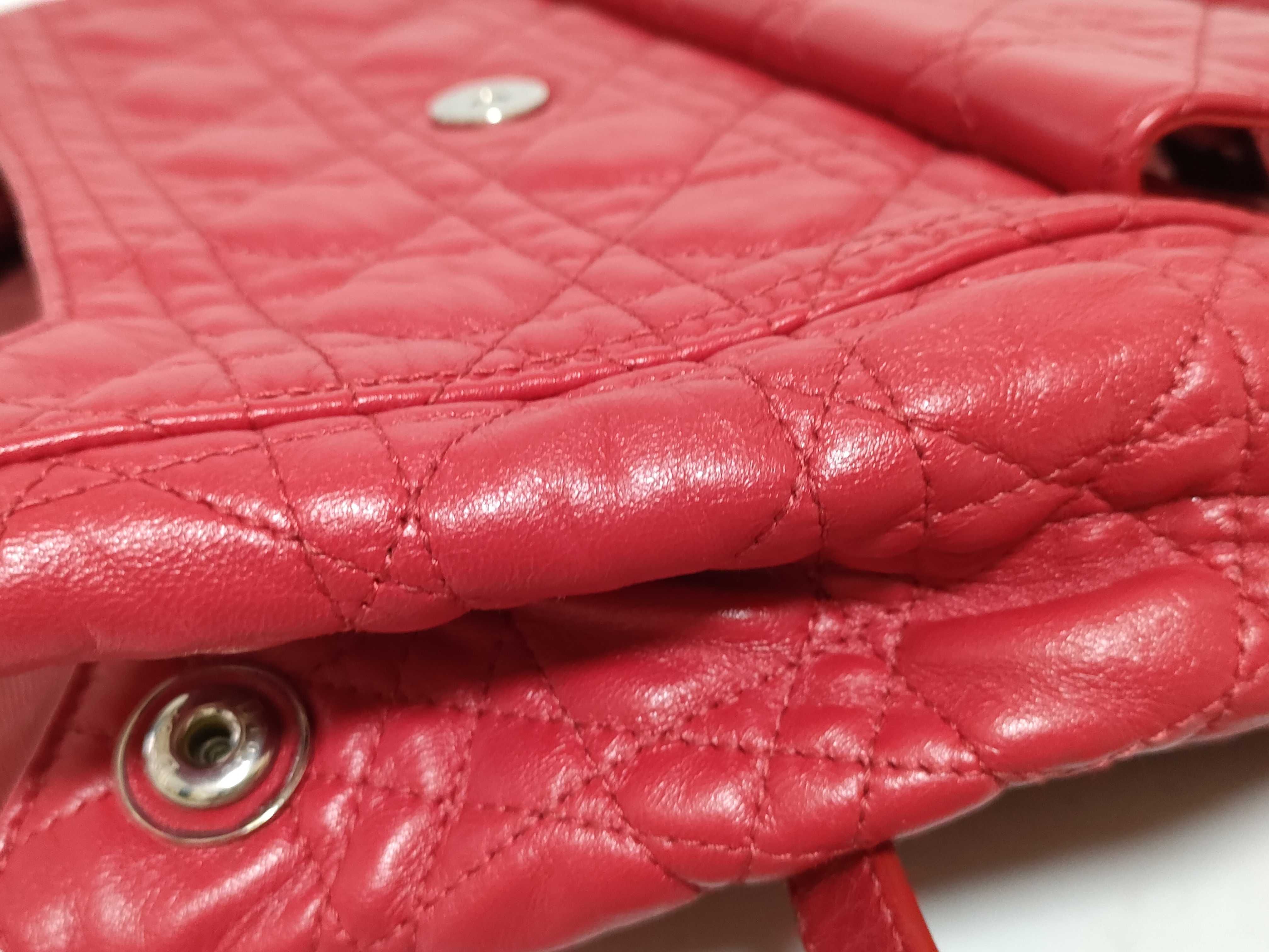 Stardust Backpack / 01-RU-1106 / Cannage Quilt / Red / Silver Hardware Backpack — view 13