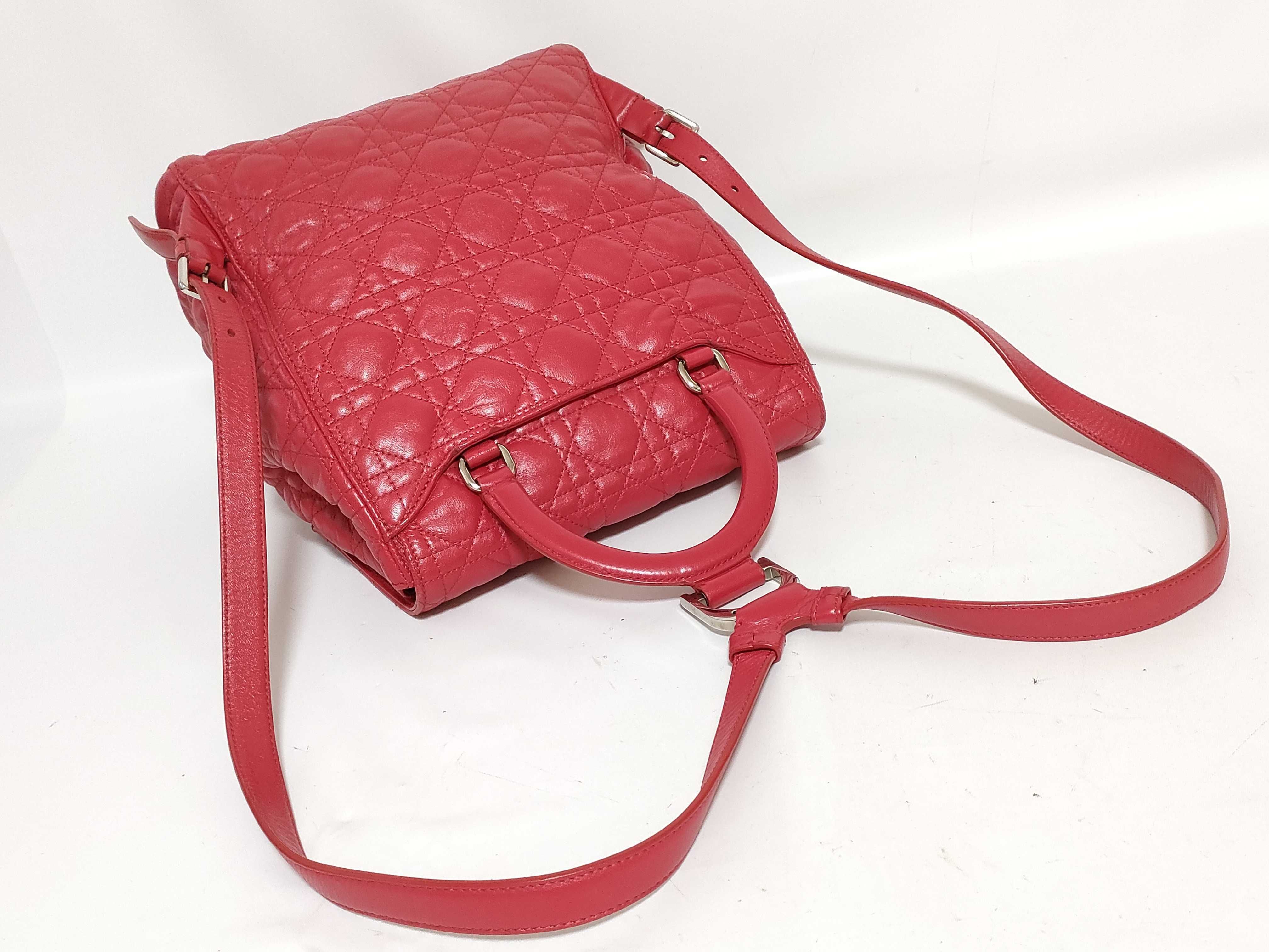Stardust Backpack / 01-RU-1106 / Cannage Quilt / Red / Silver Hardware Backpack — view 3