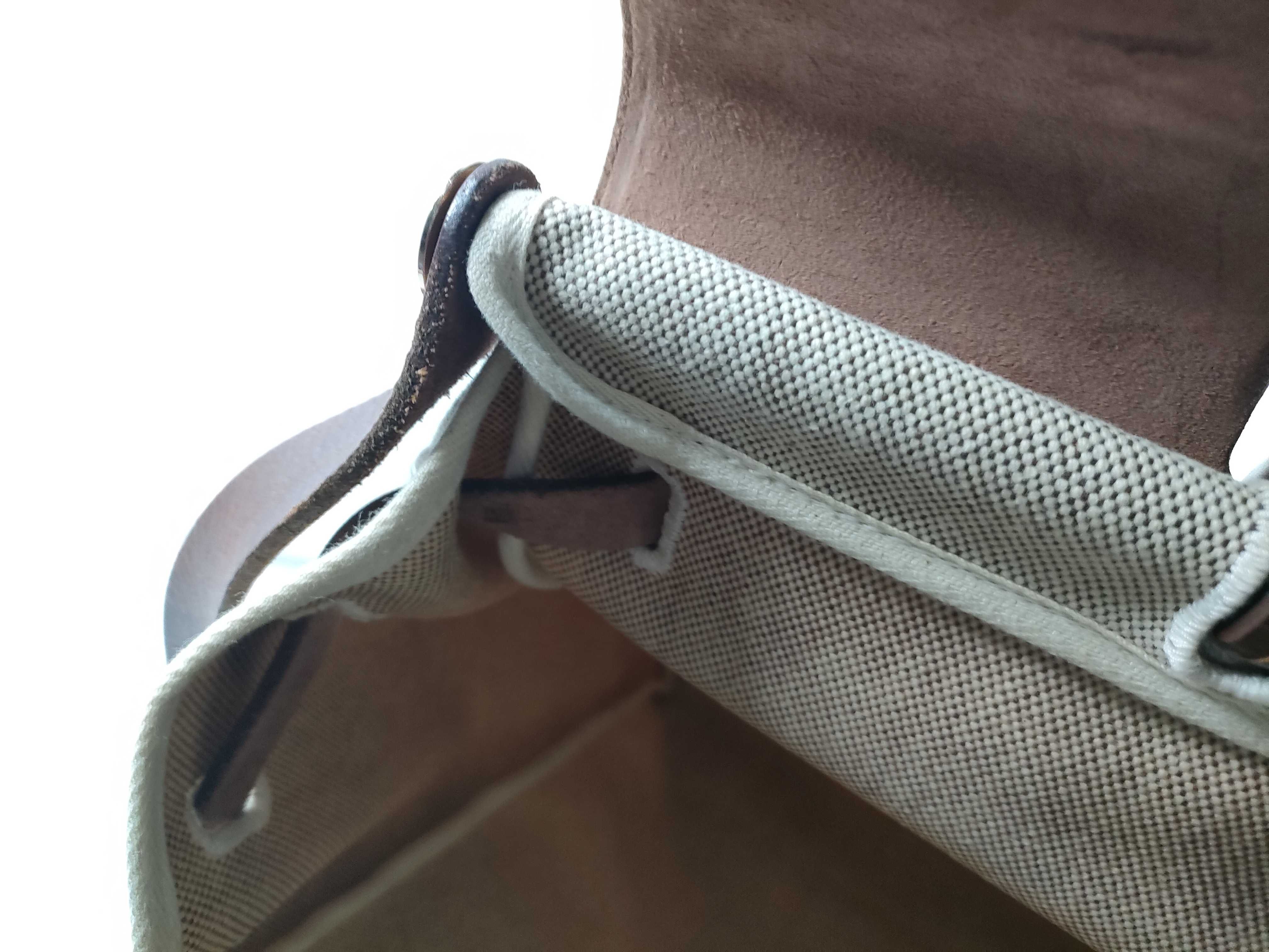 Herbag MM Toile H x Vache Hunter Beige Gold Hardware E: 2001 Handbag — view 12