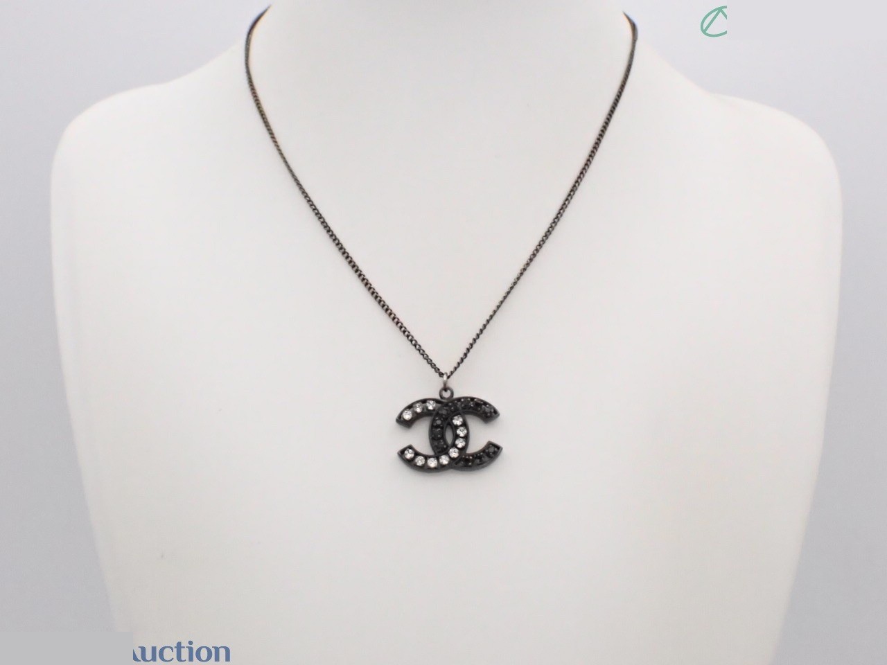 Coco Mark Rhinestone Necklace, Chain approx. 46cm — view 3