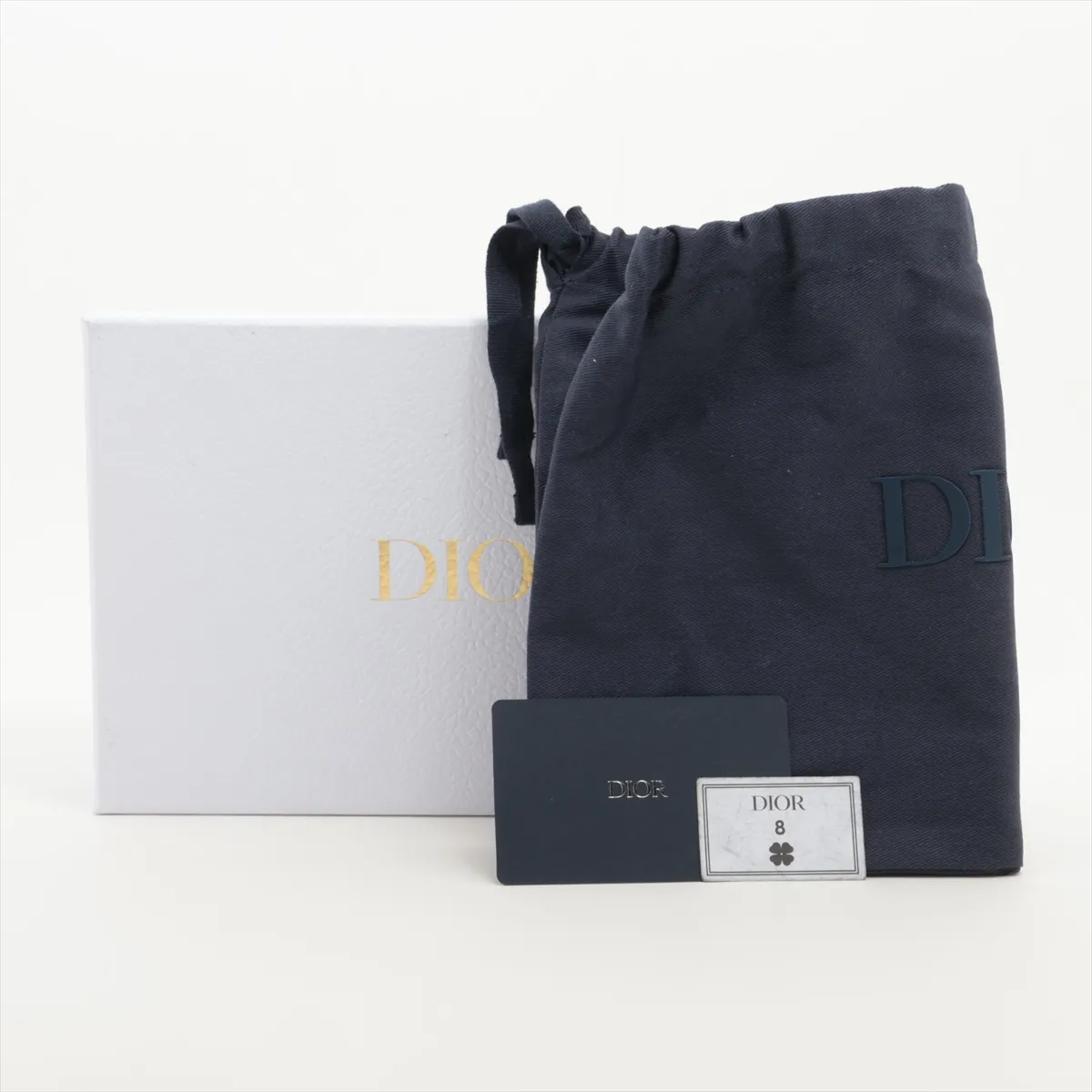 Gravity Leather Long Wallet, Navy — view 10