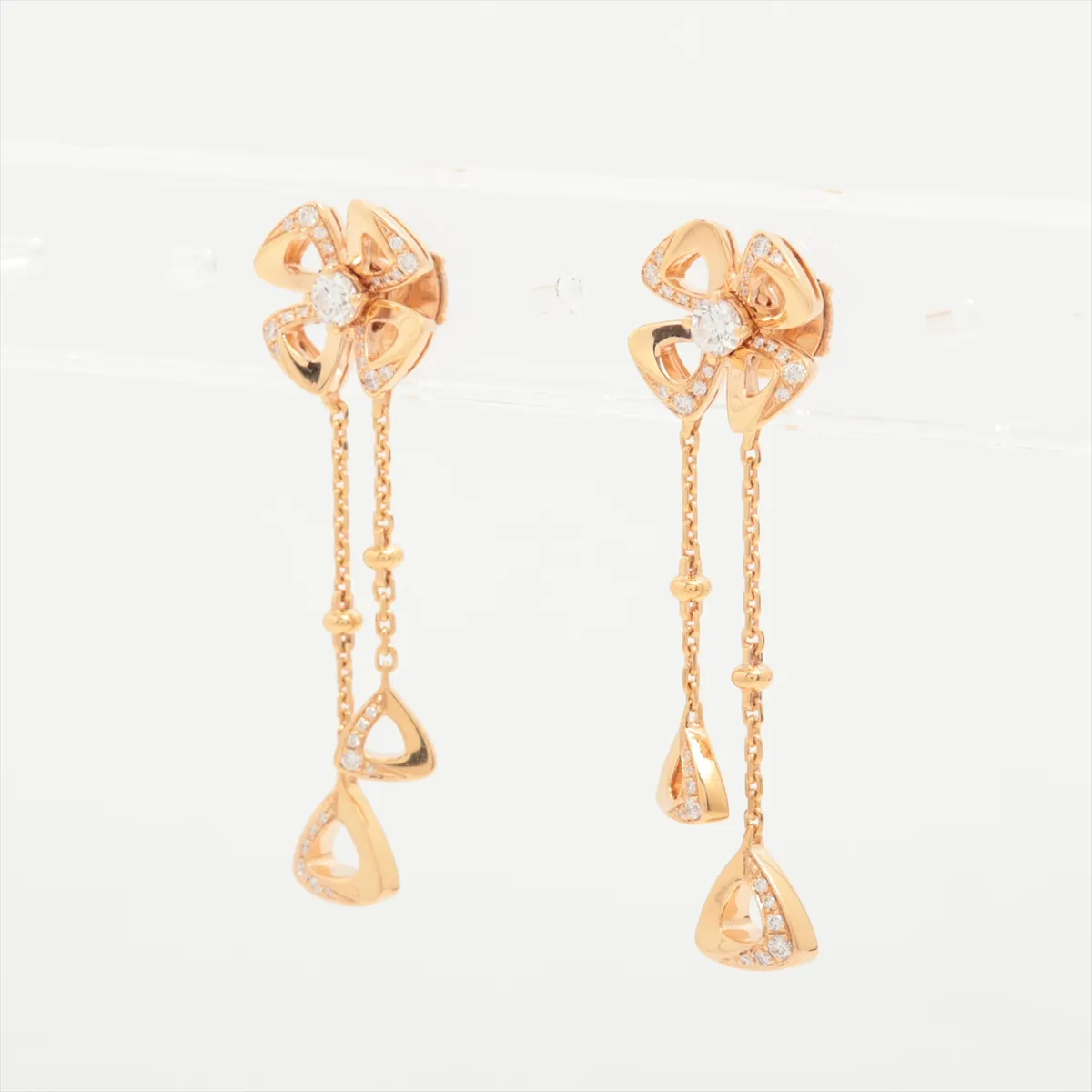 Bulgari Fiorever Diamond Earrings 750(PG) 7.2g REKKWM 357143 — view 3