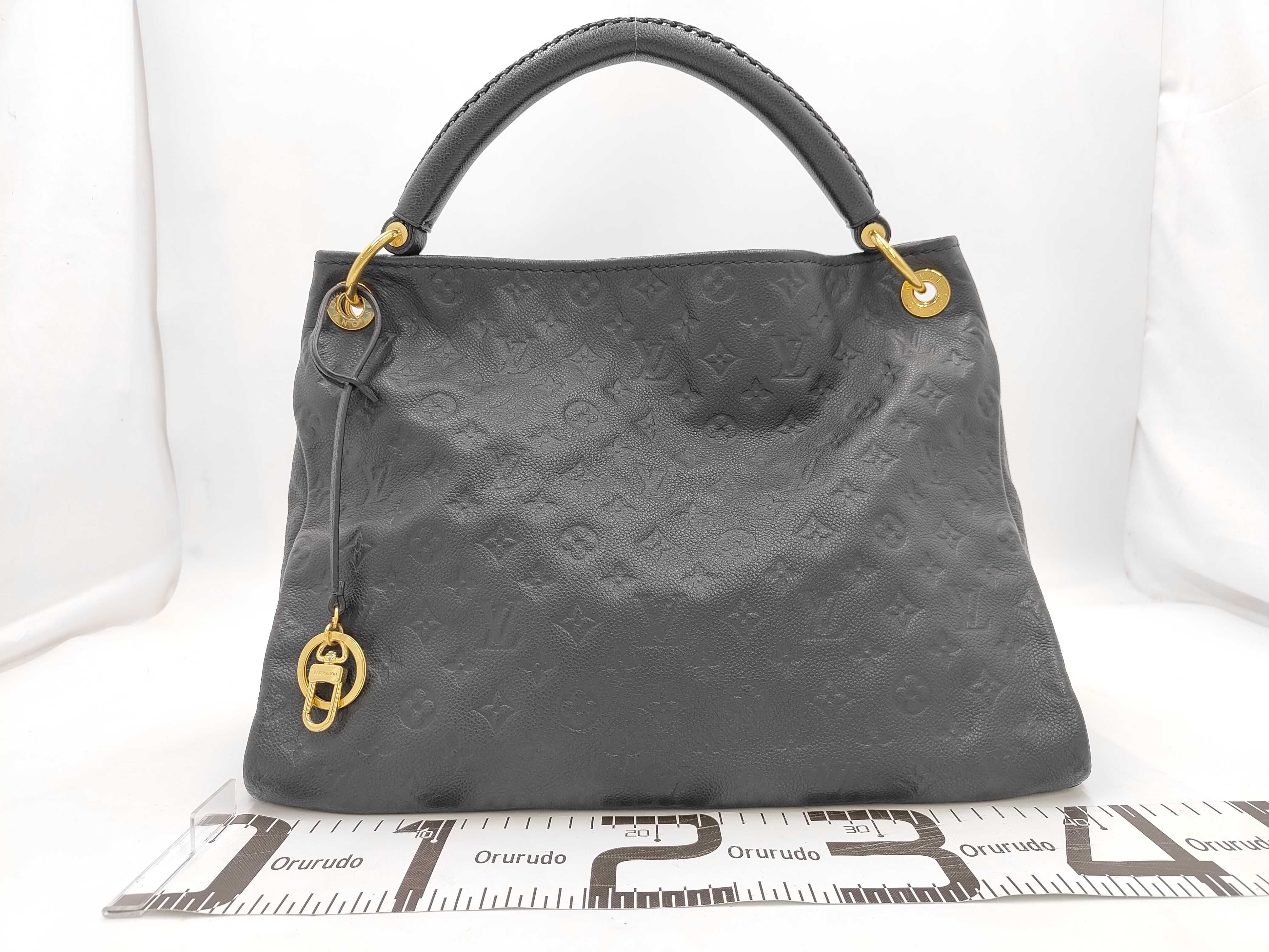 LV Artsy Monogram Embossed Braided Handle Handbag — view 2