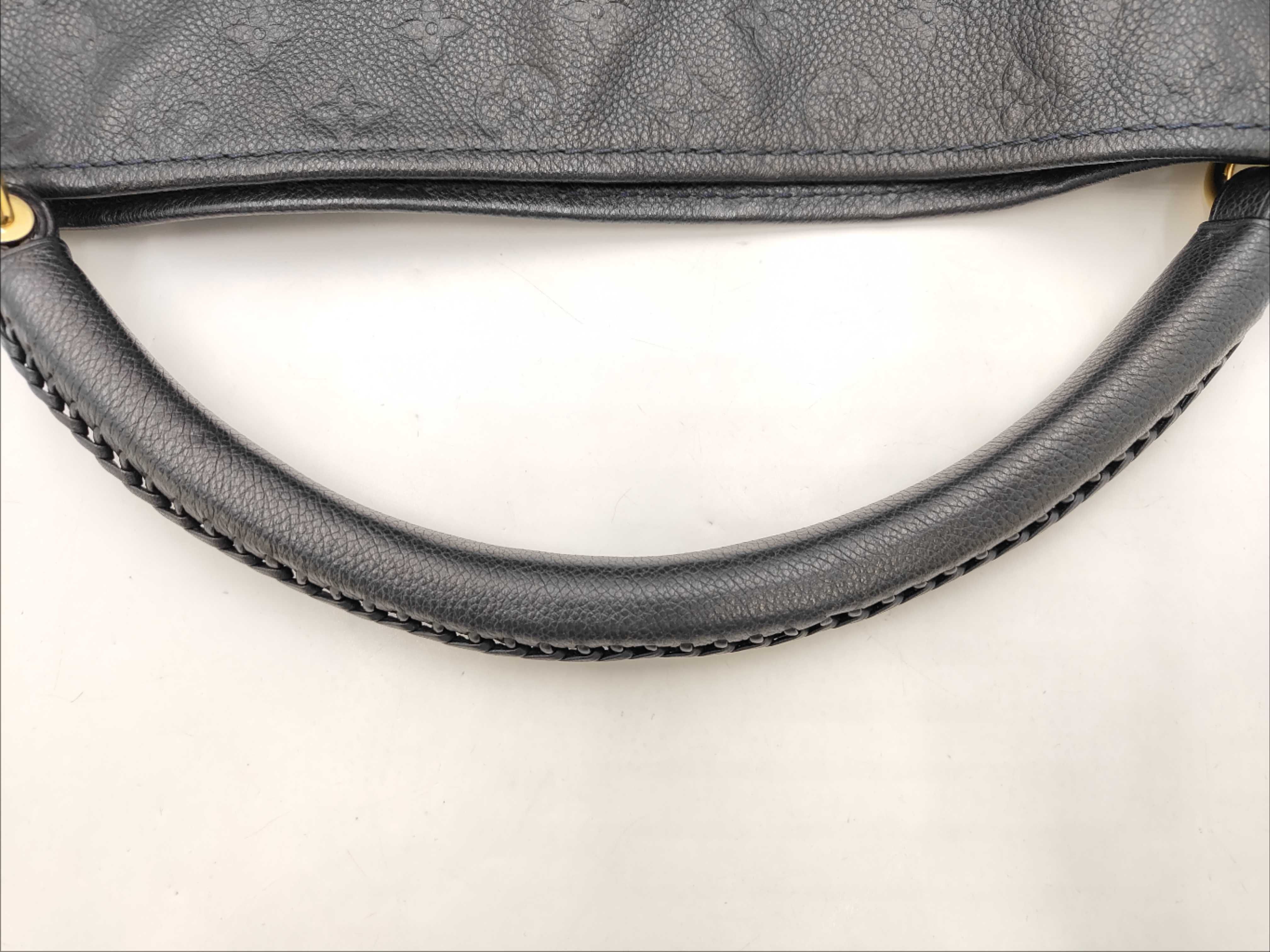 LV Artsy Monogram Embossed Braided Handle Handbag — view 3