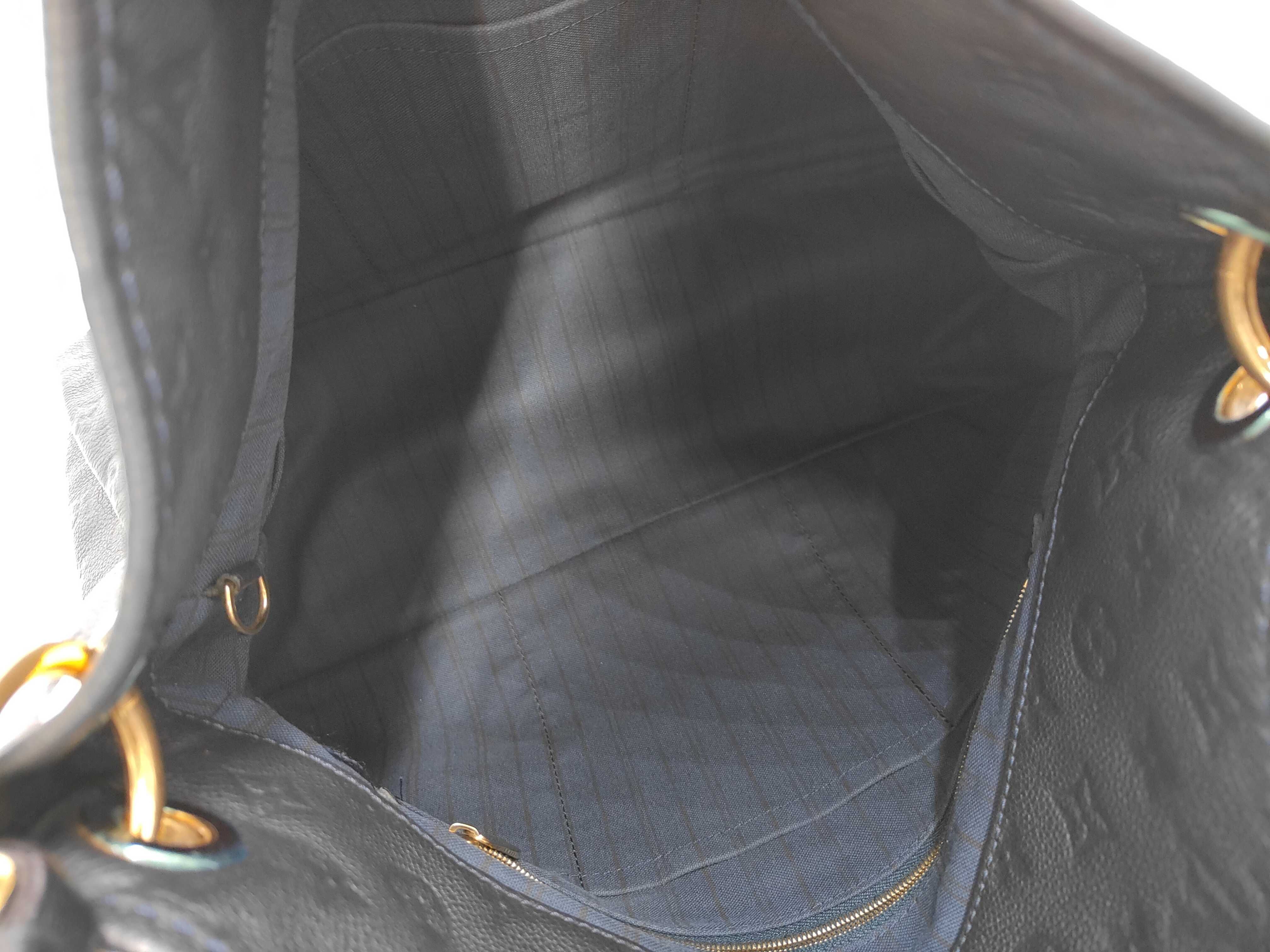 LV Artsy Monogram Embossed Braided Handle Handbag — view 8