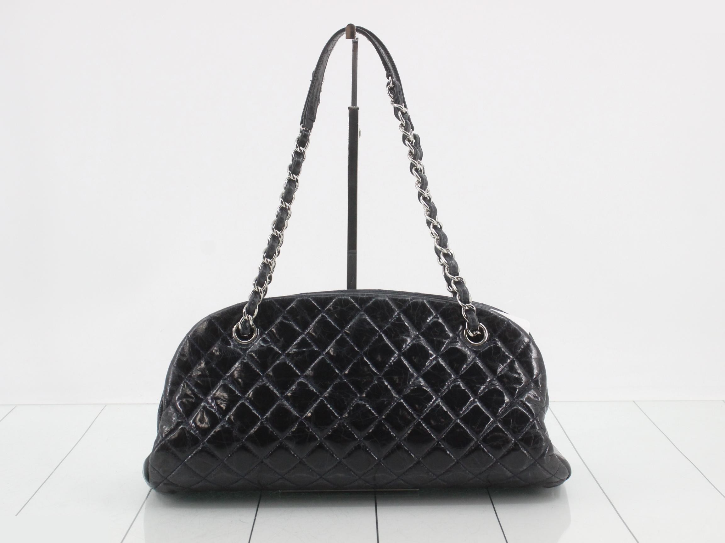 Mademoiselle Leather Coco Mark Chain Shoulder Bag — view 2