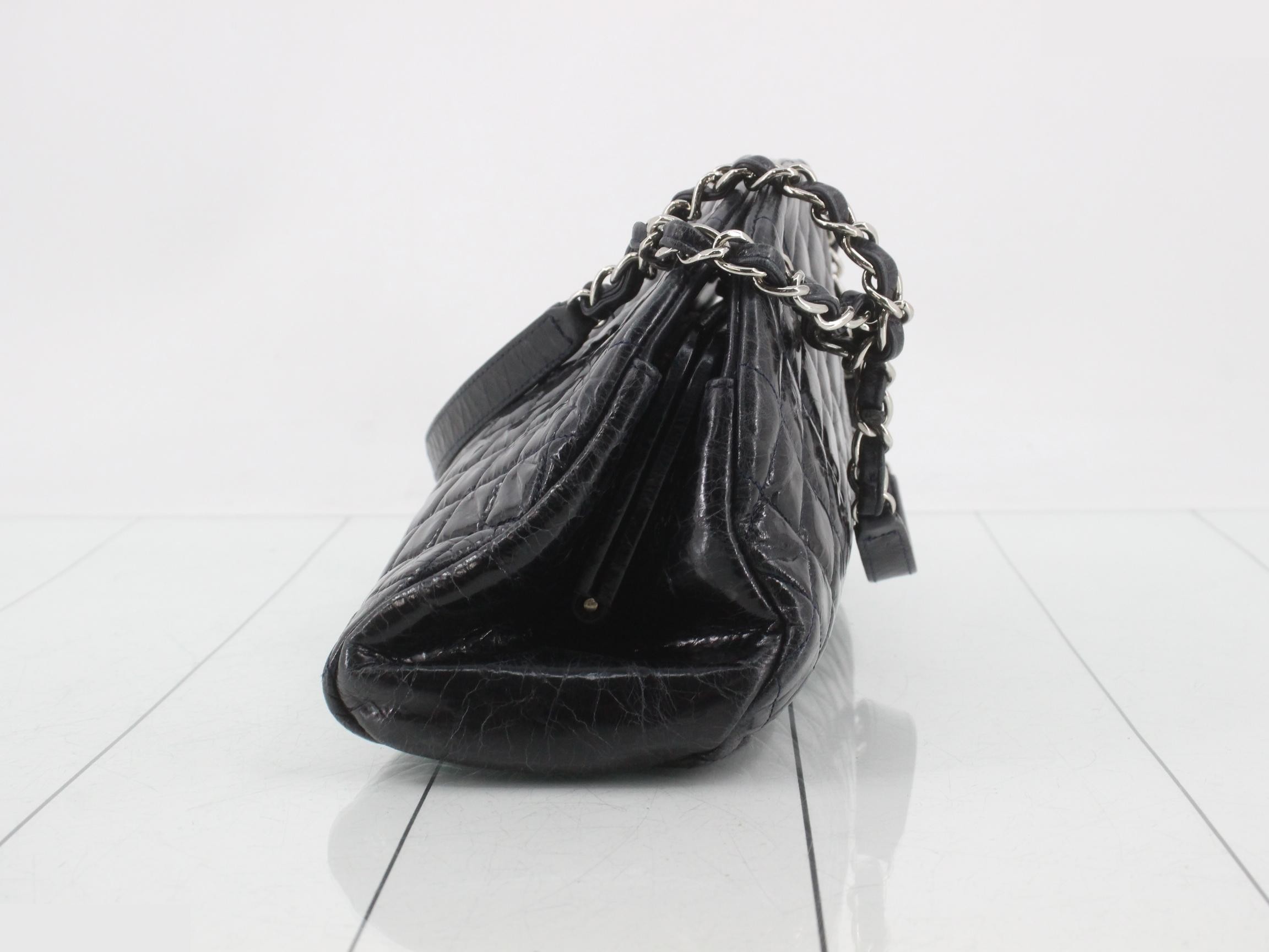 Mademoiselle Leather Coco Mark Chain Shoulder Bag — view 3