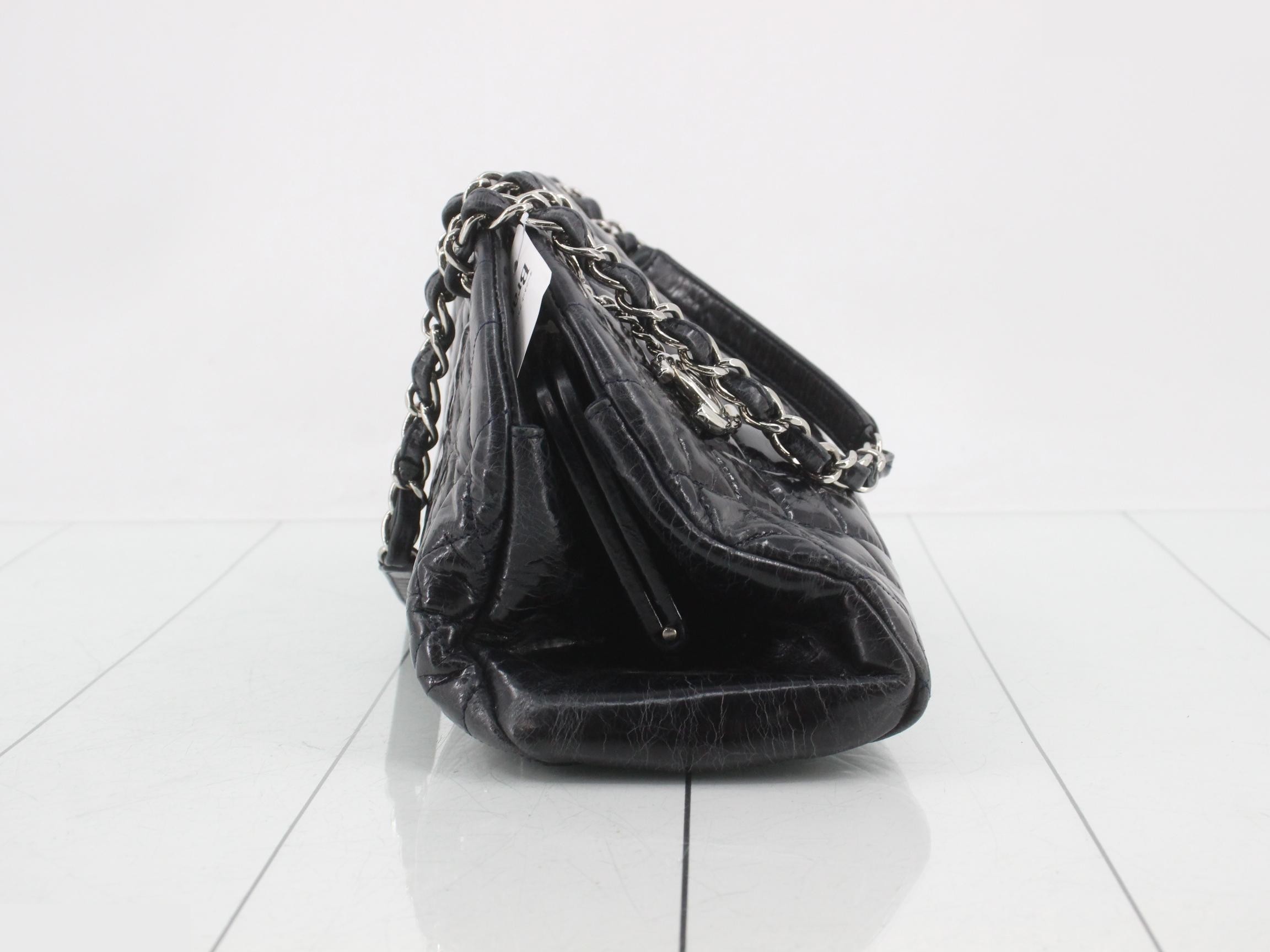 Mademoiselle Leather Coco Mark Chain Shoulder Bag — view 4