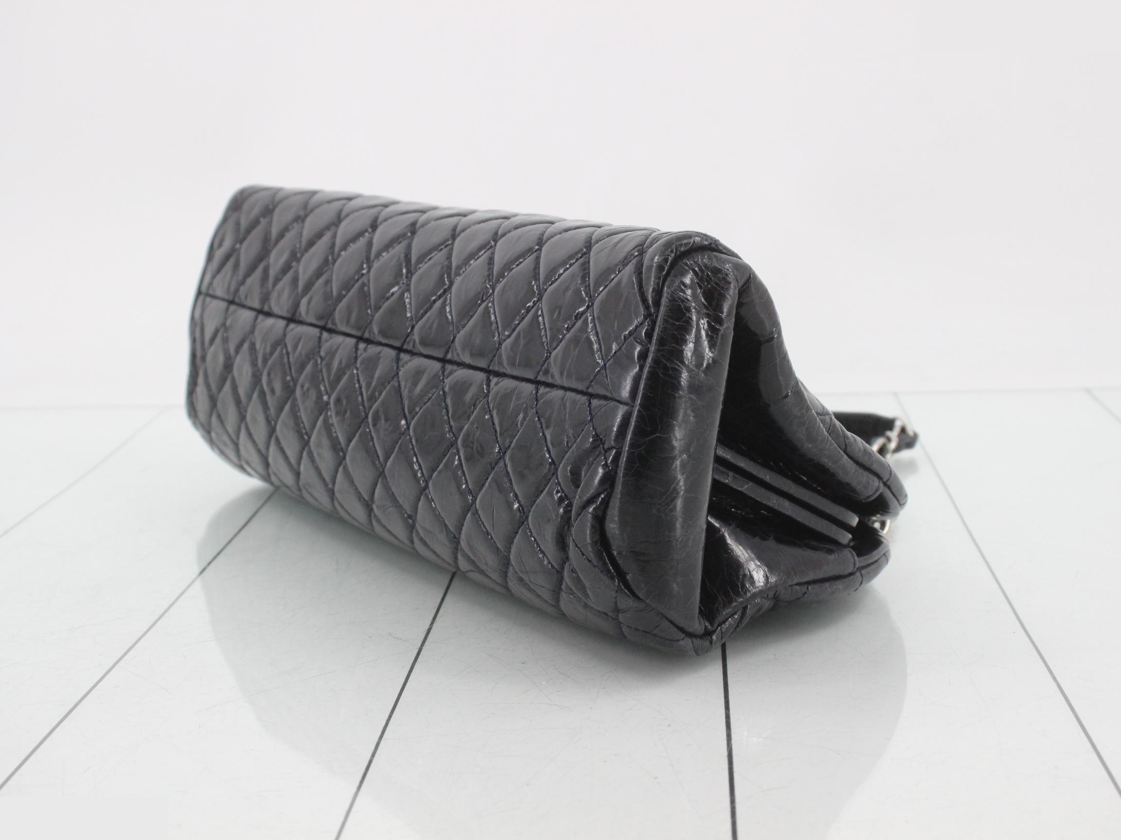 Mademoiselle Leather Coco Mark Chain Shoulder Bag — view 6