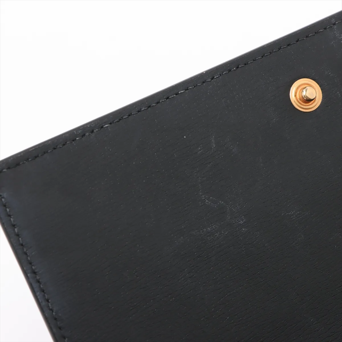 Leather Chain Shoulder Bag Black 635095 — view 11