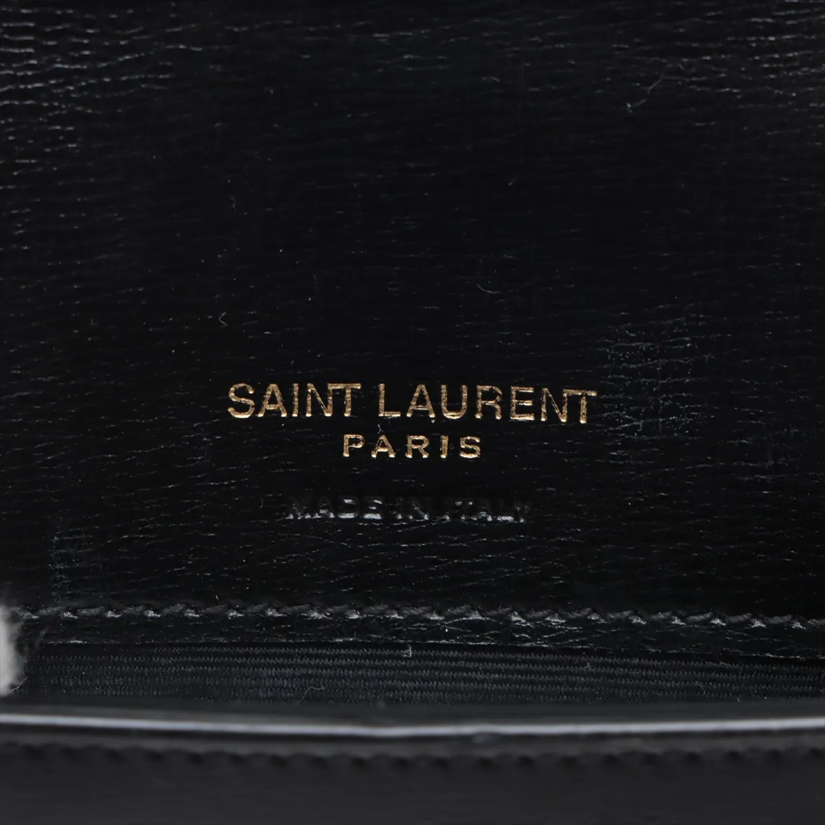 Leather Chain Shoulder Bag Black 635095 — view 9