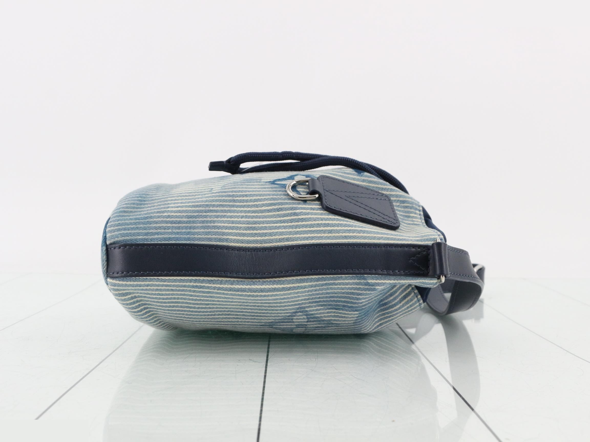 Monogram Watercolor Sac Marin Messenger Bag — view 3