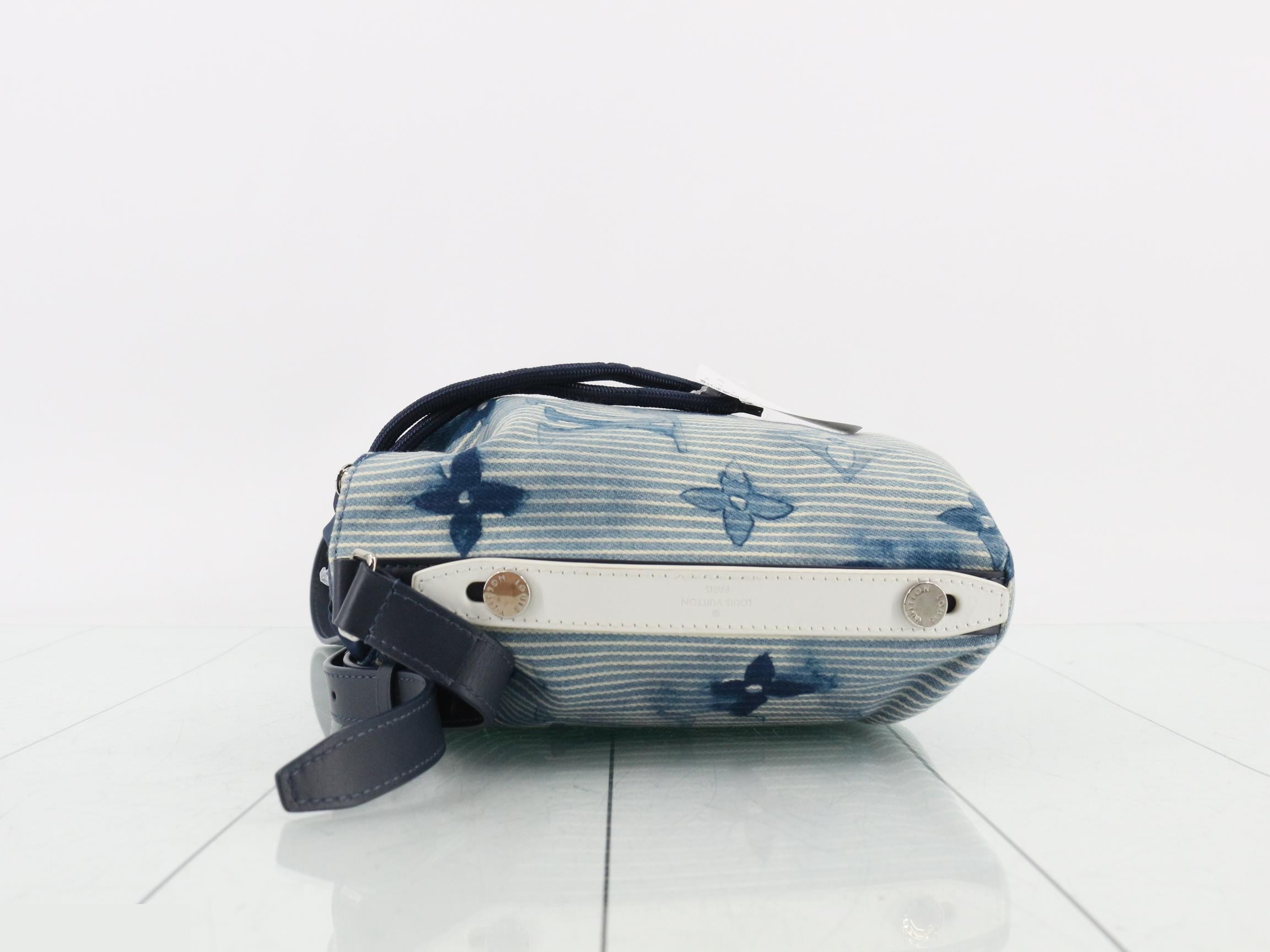 Monogram Watercolor Sac Marin Messenger Bag — view 4