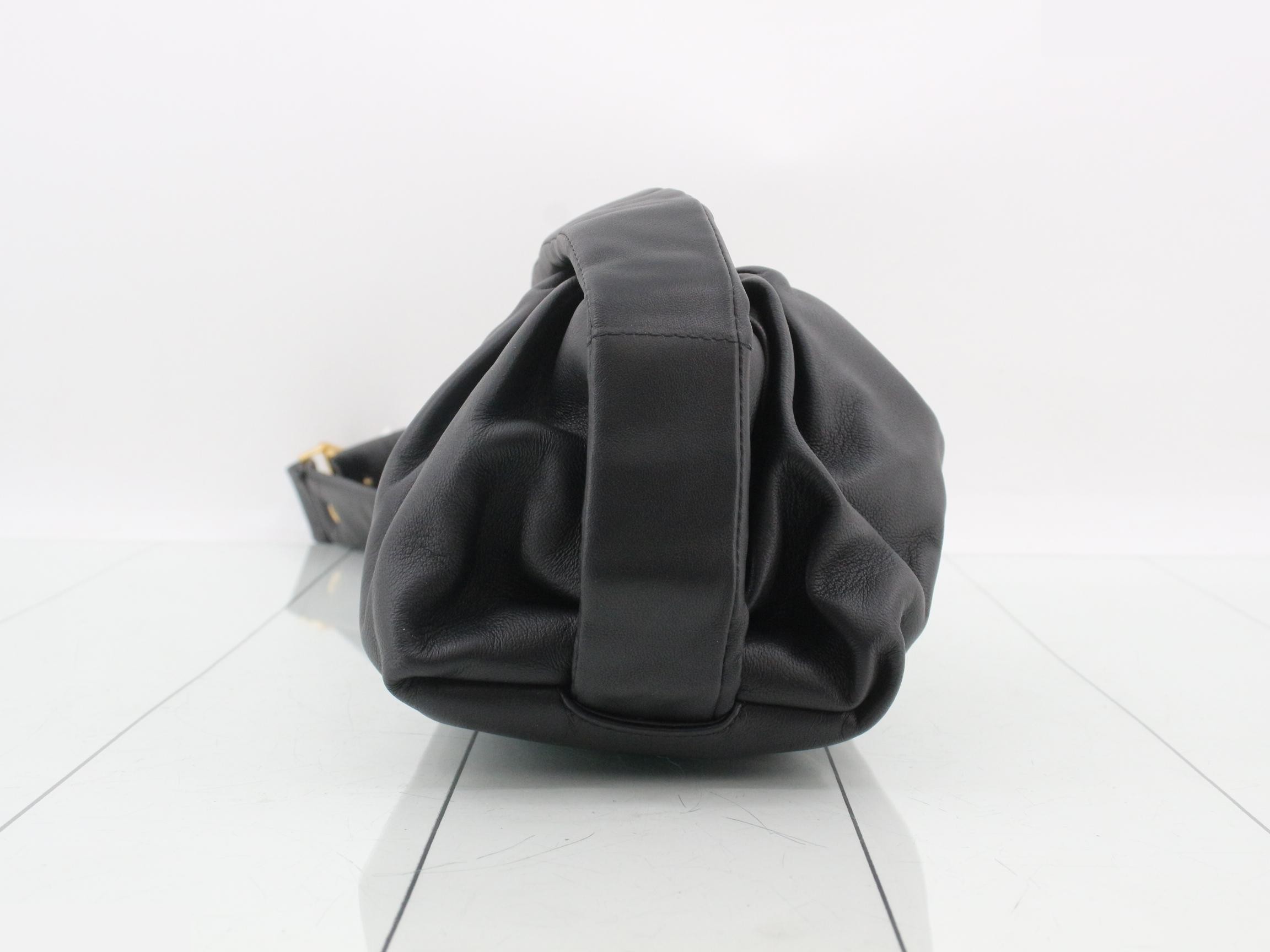 The Body Pouch, Leather, Black — view 4