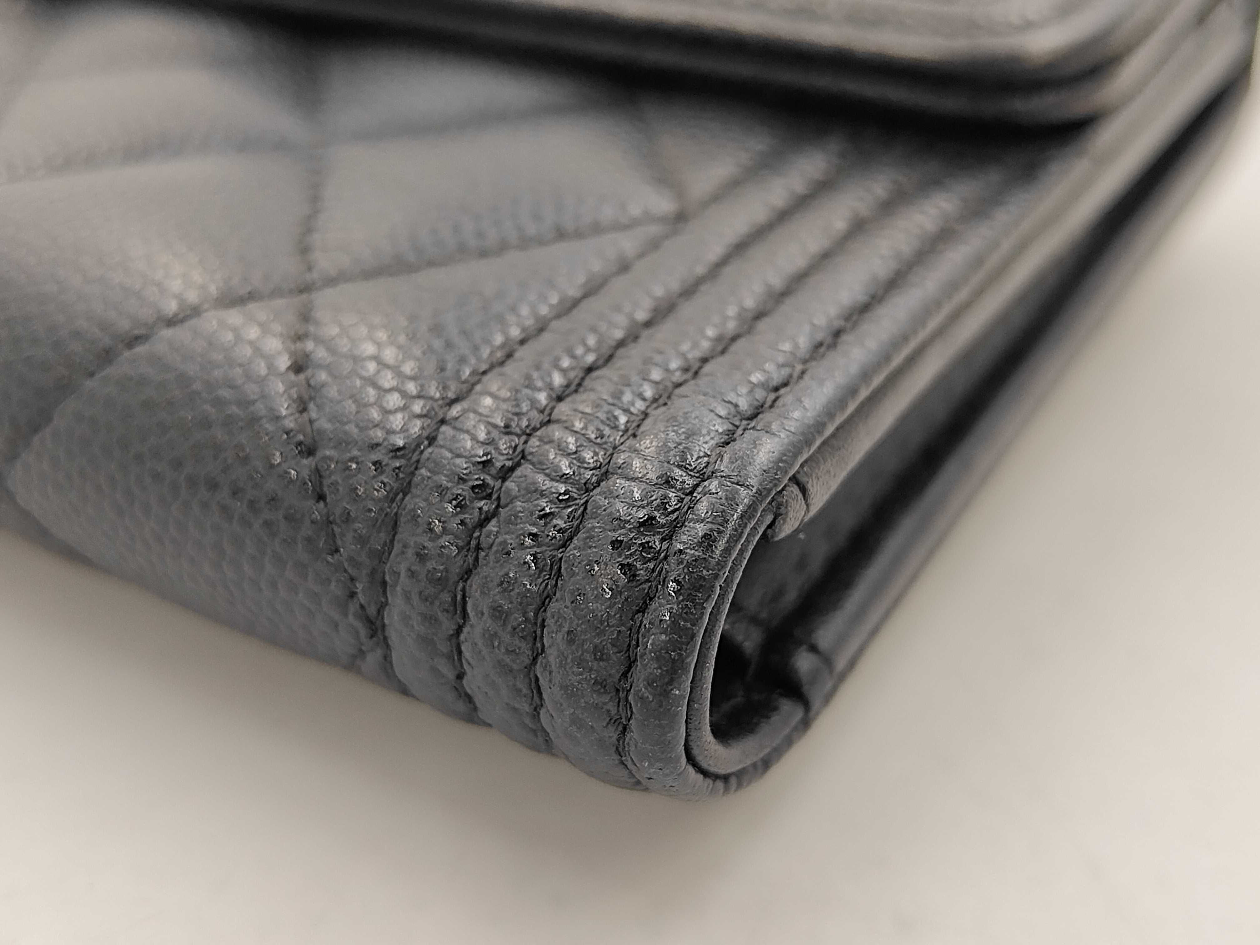 SLG BOY CAVIAR SKIN TRIFOLD COMPACT WALLET — view 2