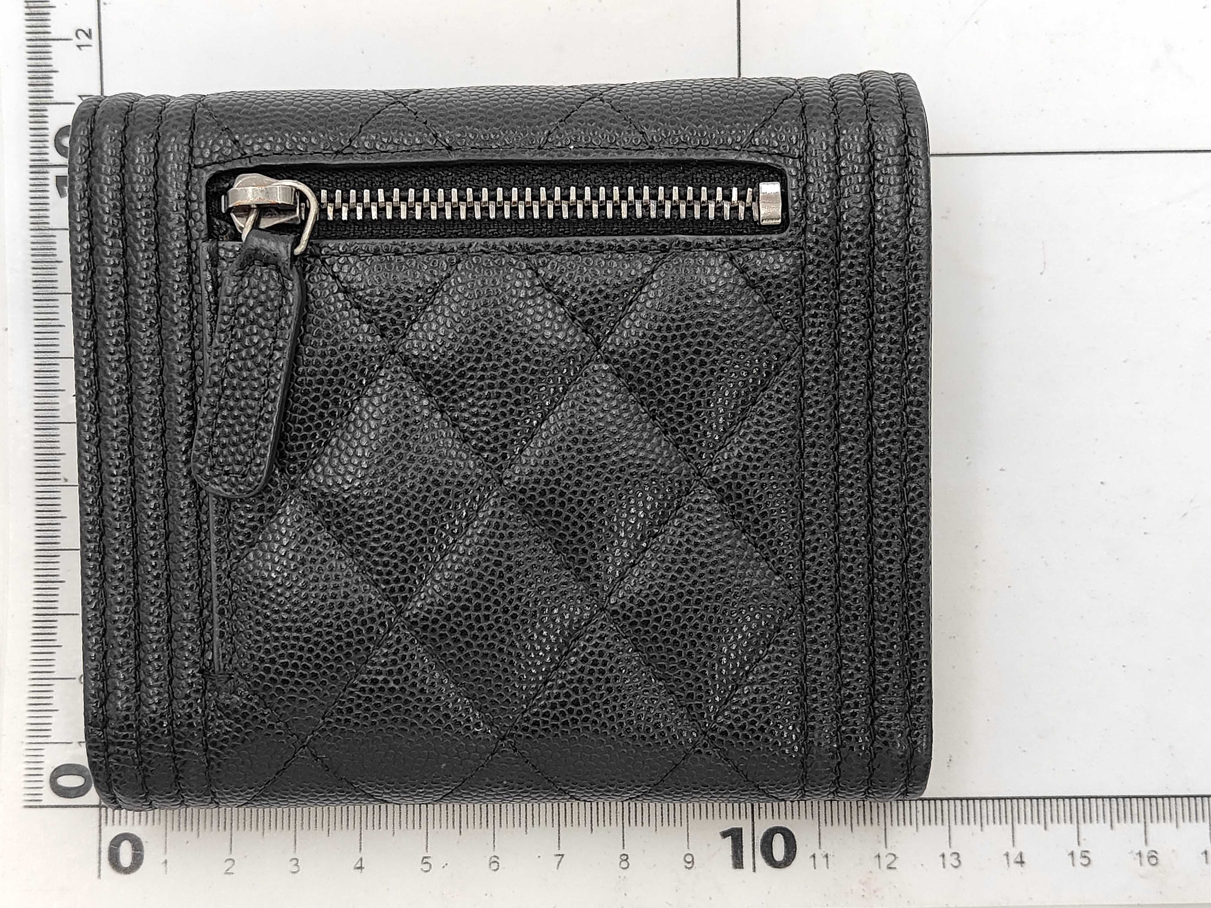 SLG BOY CAVIAR SKIN TRIFOLD COMPACT WALLET — view 8