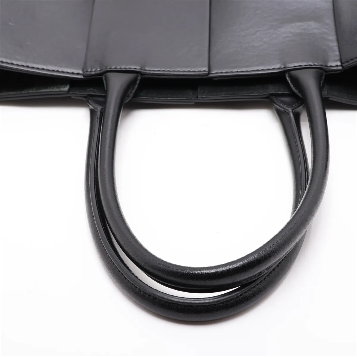 Maxi Intrecciato The Arco Tote Large Leather Tote Bag, Black — view 5