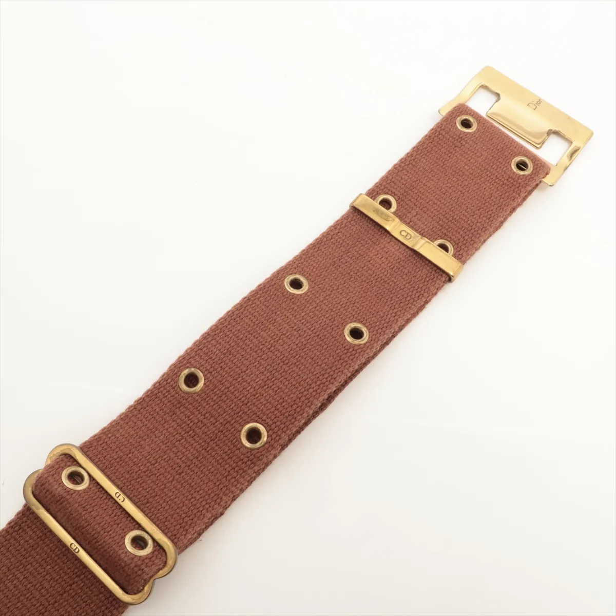 Trotter waist pouch, canvas and leather, brown and beige. Shows signs of wear, — view 4