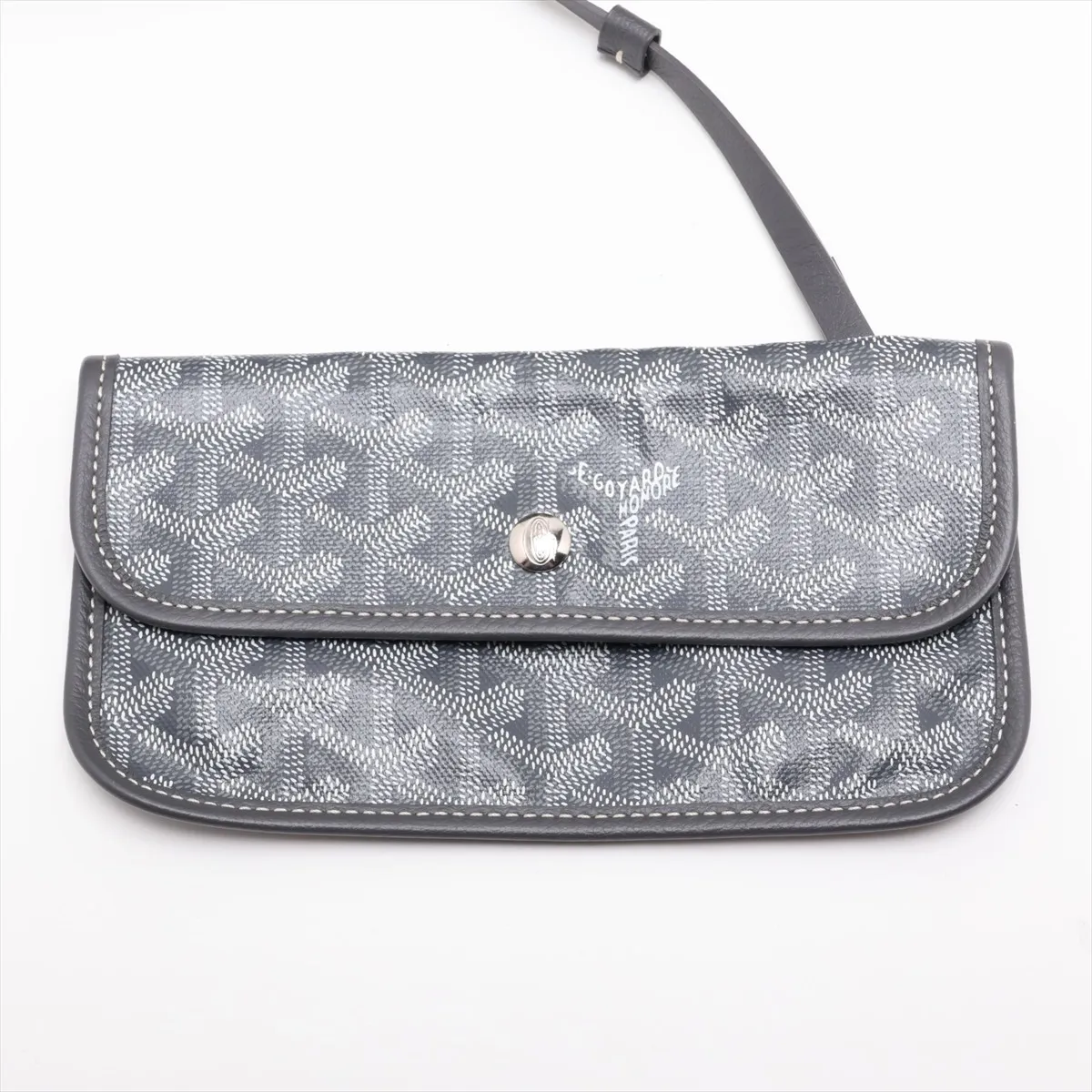 Saint Louis GM PVC x Leather Tote Bag, Gray — view 10