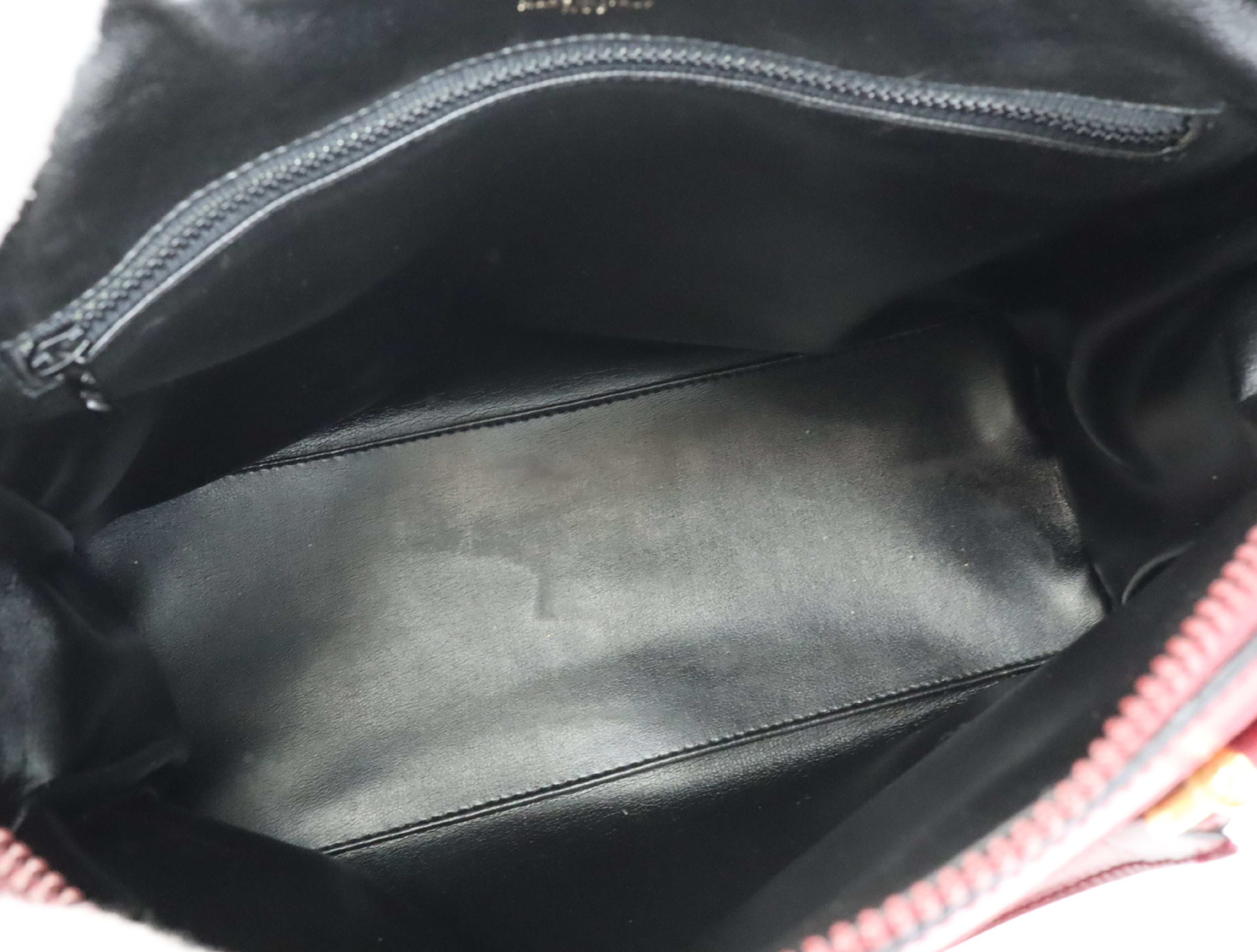 Vintage Handbag, Macadam Pattern, Suede Leather Handbag — view 14