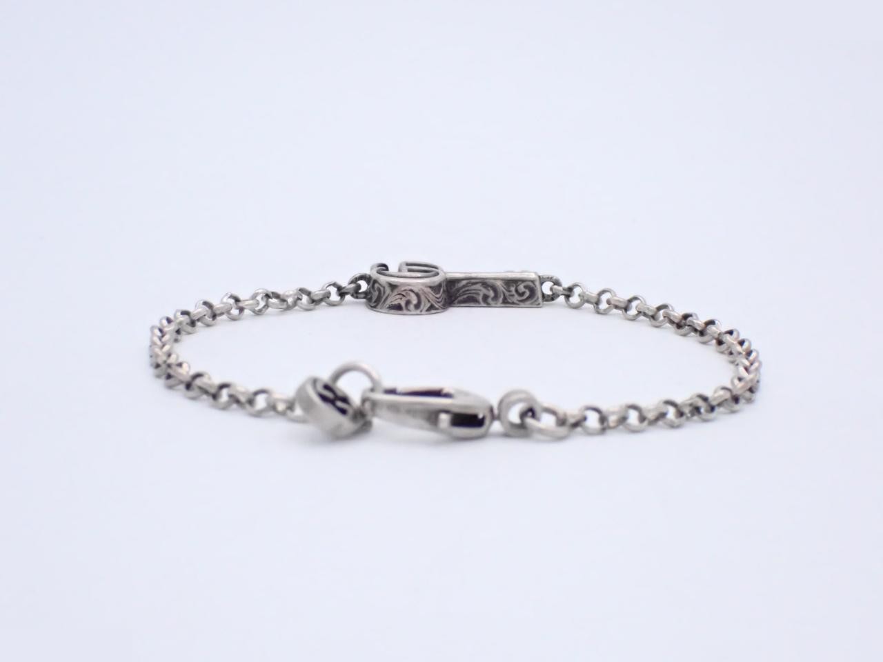 Key Bracelet, 925 Sterling Silver, 7.0g, Wrist Circumference Approx. 17.5cm — view 2