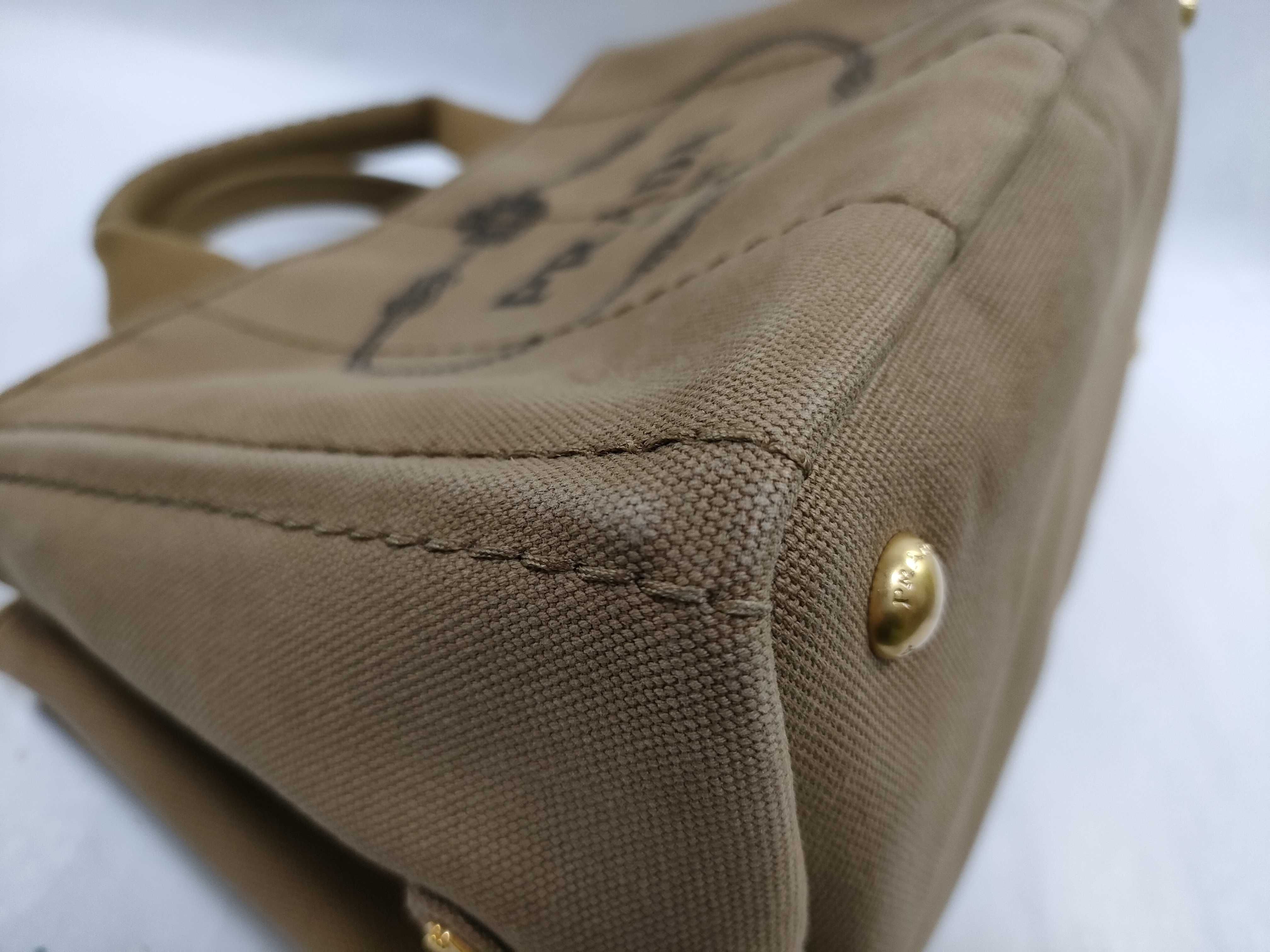 Canapa Canvas 2-Way Handbag, Brown, B2439G (Handbag) — view 6