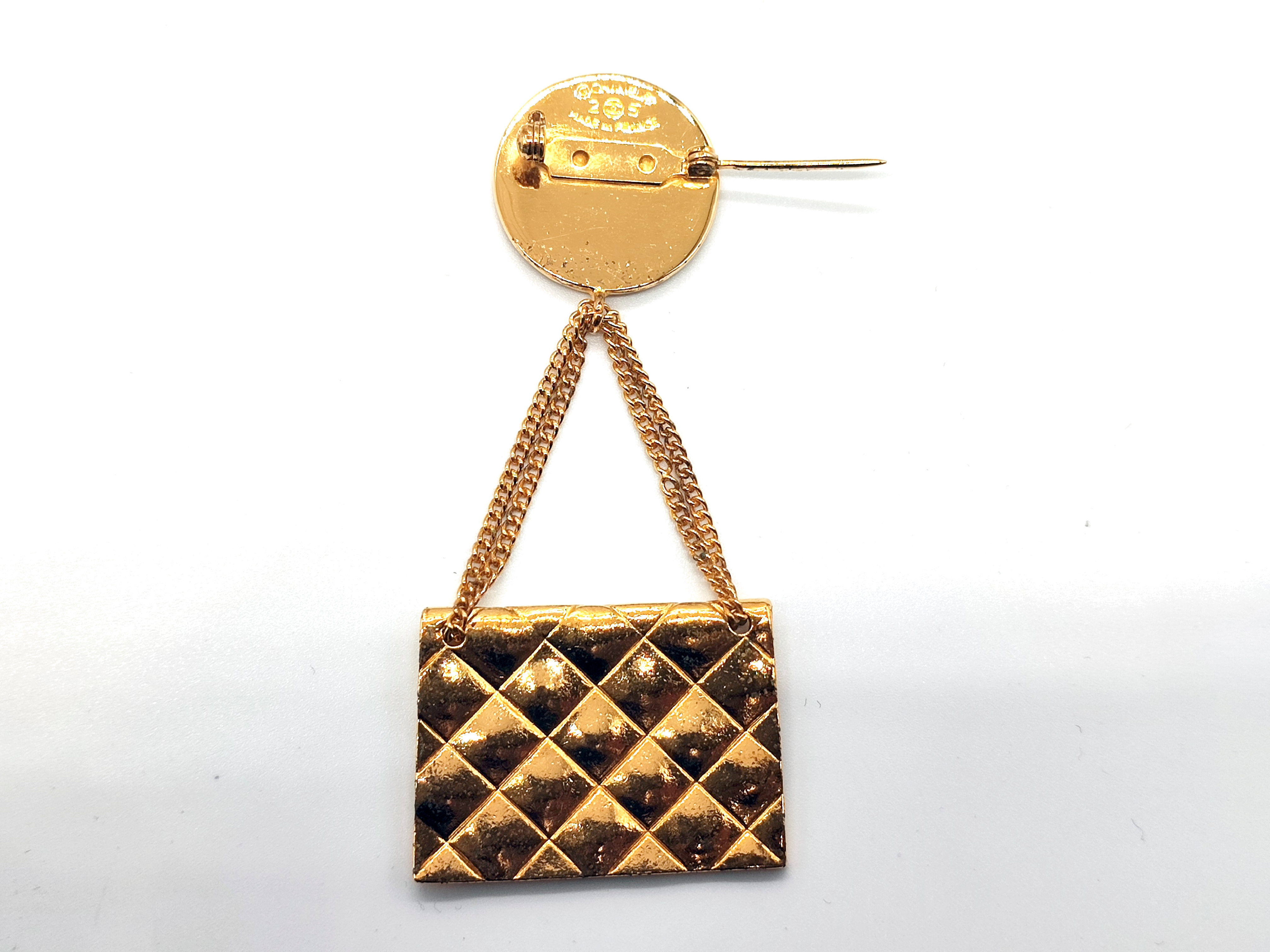 Coco Mark Matelassé Bag Brooch 25 Brooch — view 3