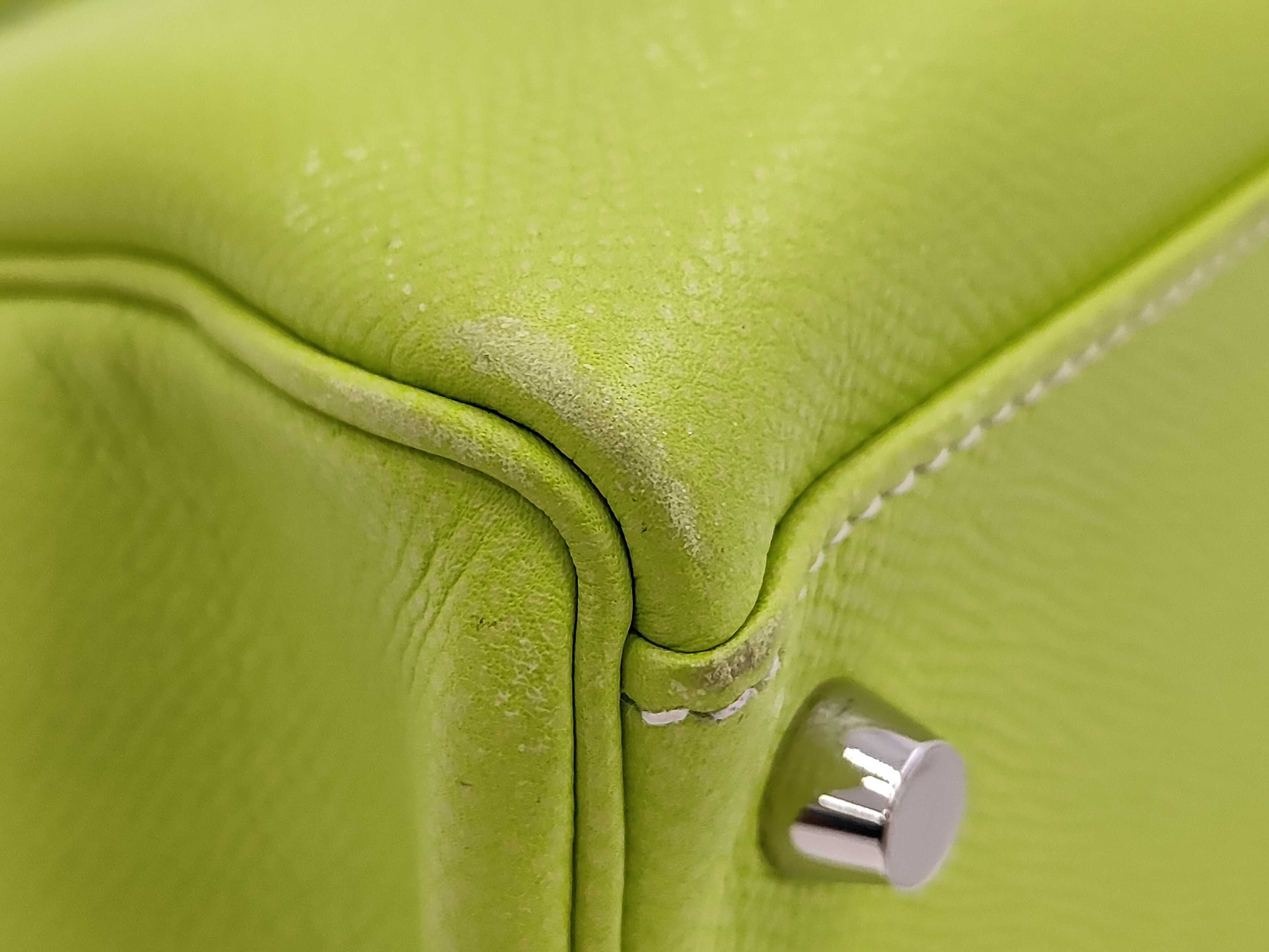Kelly 32 Light Green with Silver Hardware O Bag — view 4