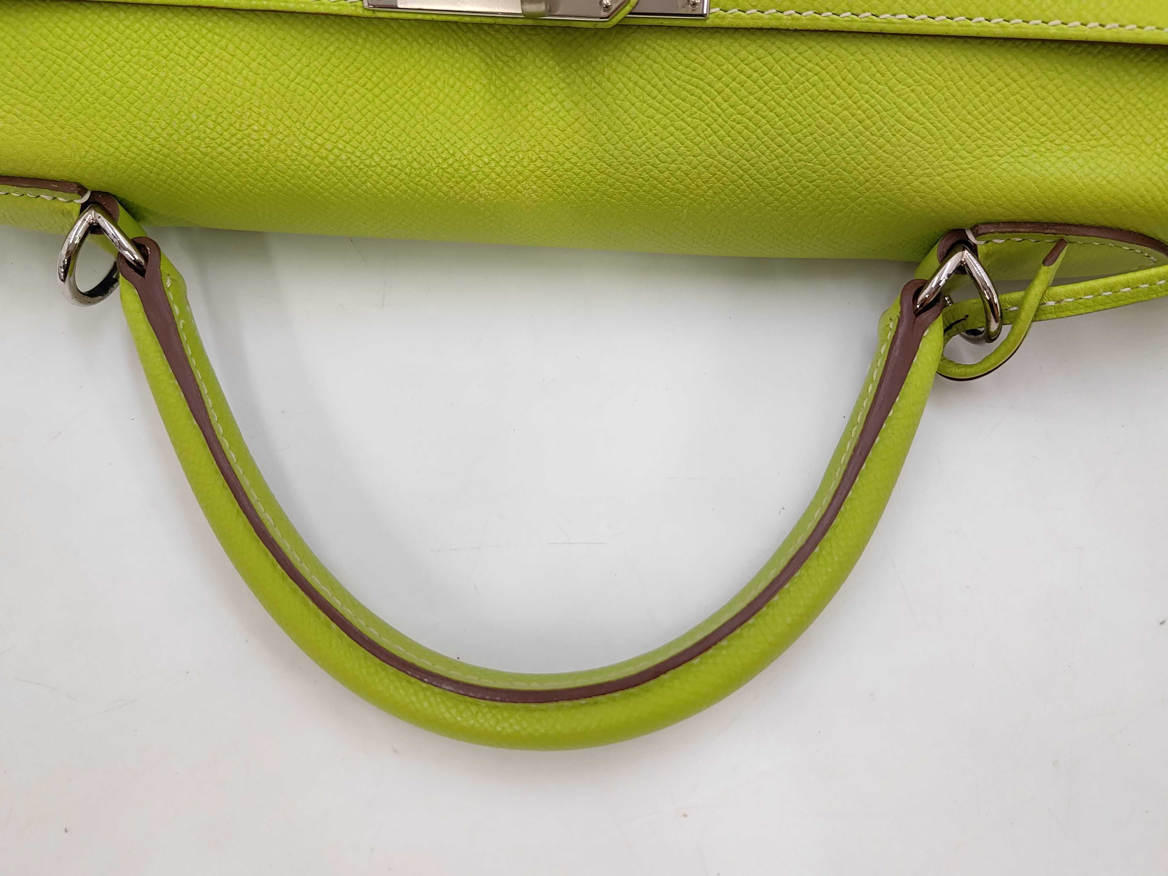 Kelly 32 Light Green with Silver Hardware O Bag — view 5