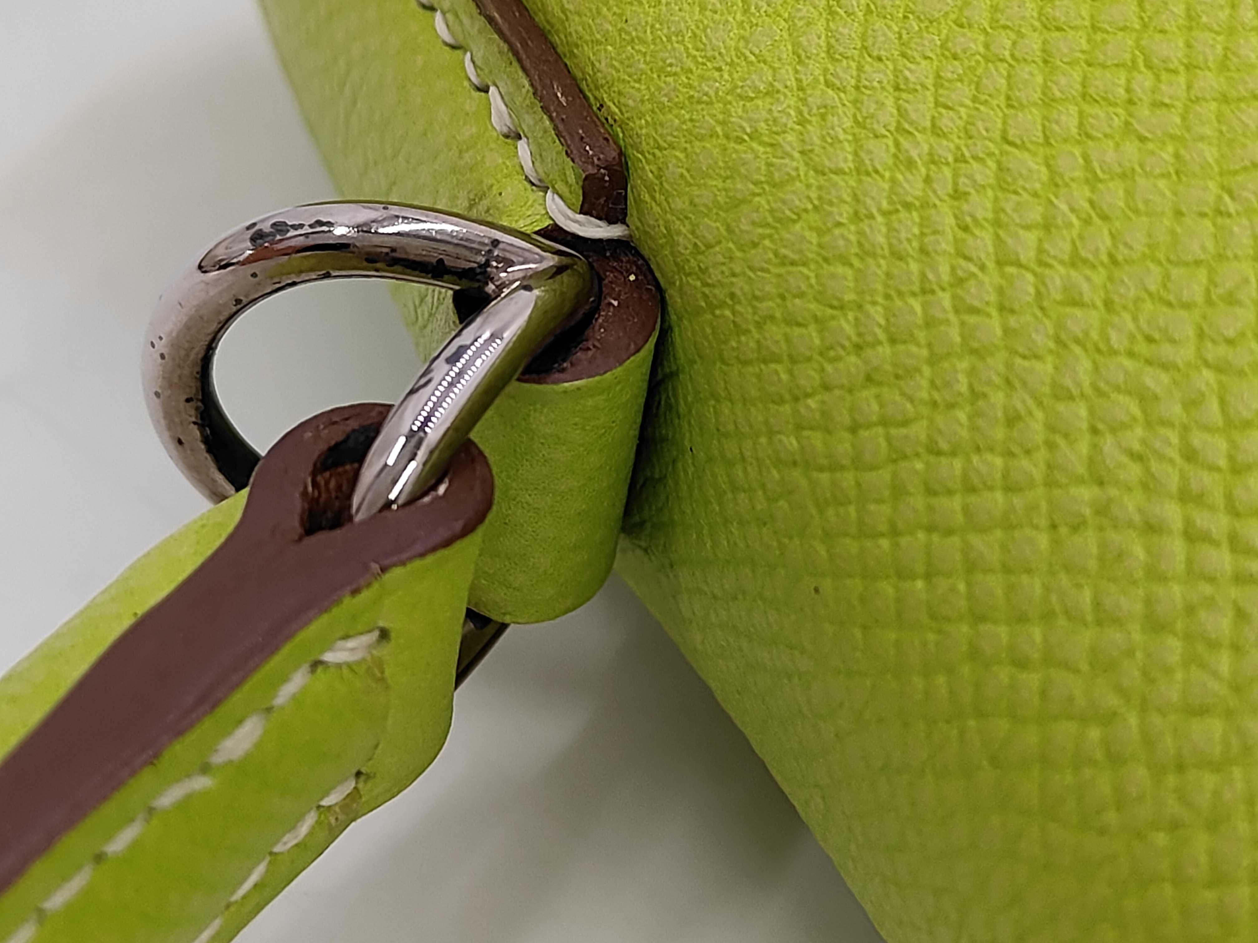 Kelly 32 Light Green with Silver Hardware O Bag — view 6
