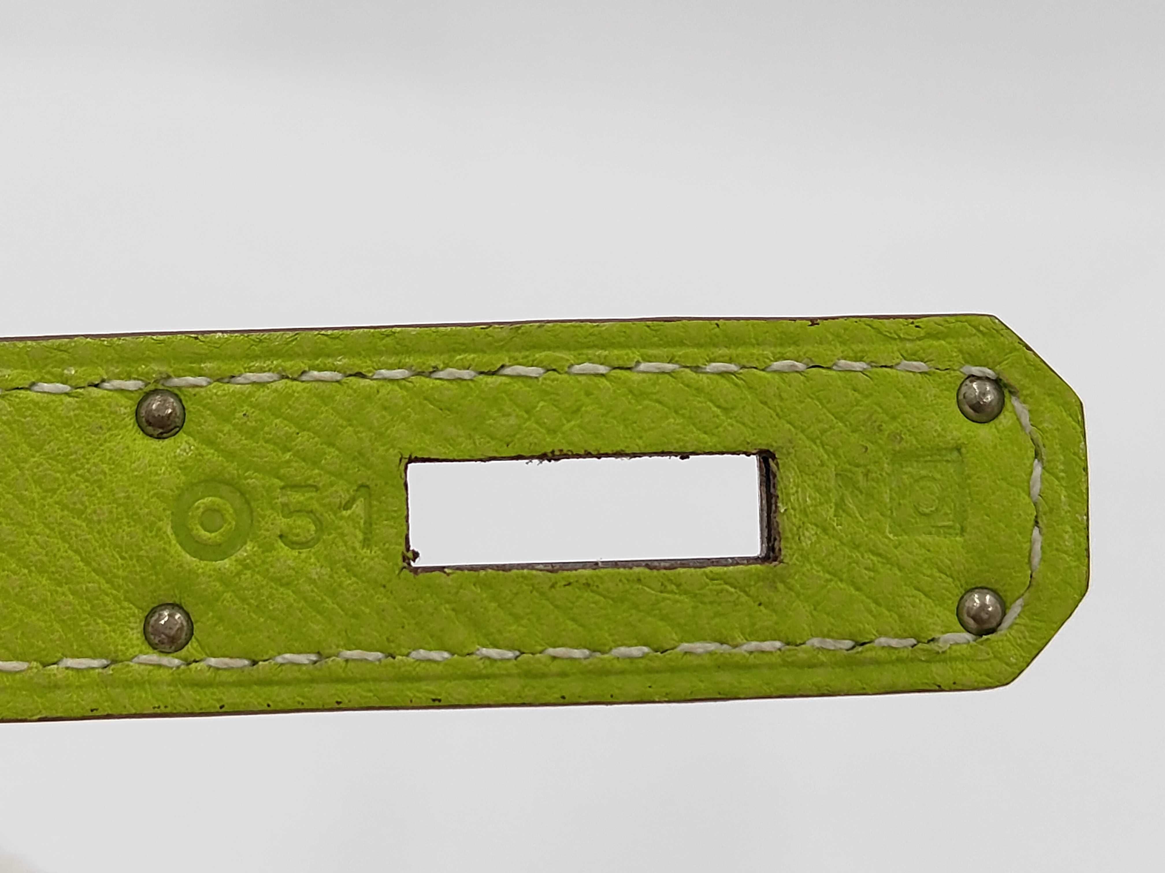 Kelly 32 Light Green with Silver Hardware O Bag — view 10