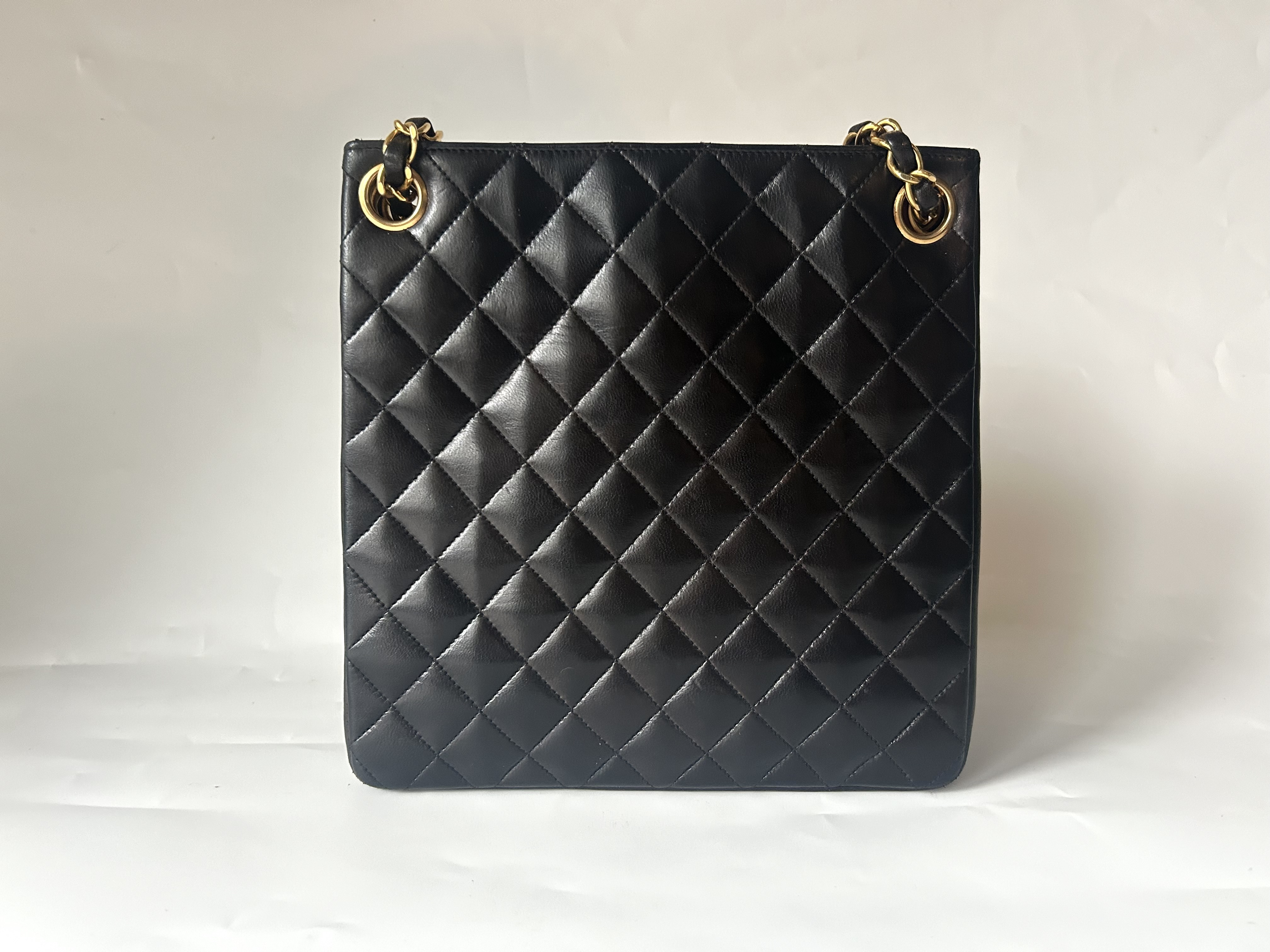 Matelassé Chain Lambskin Shoulder Bag — view 2