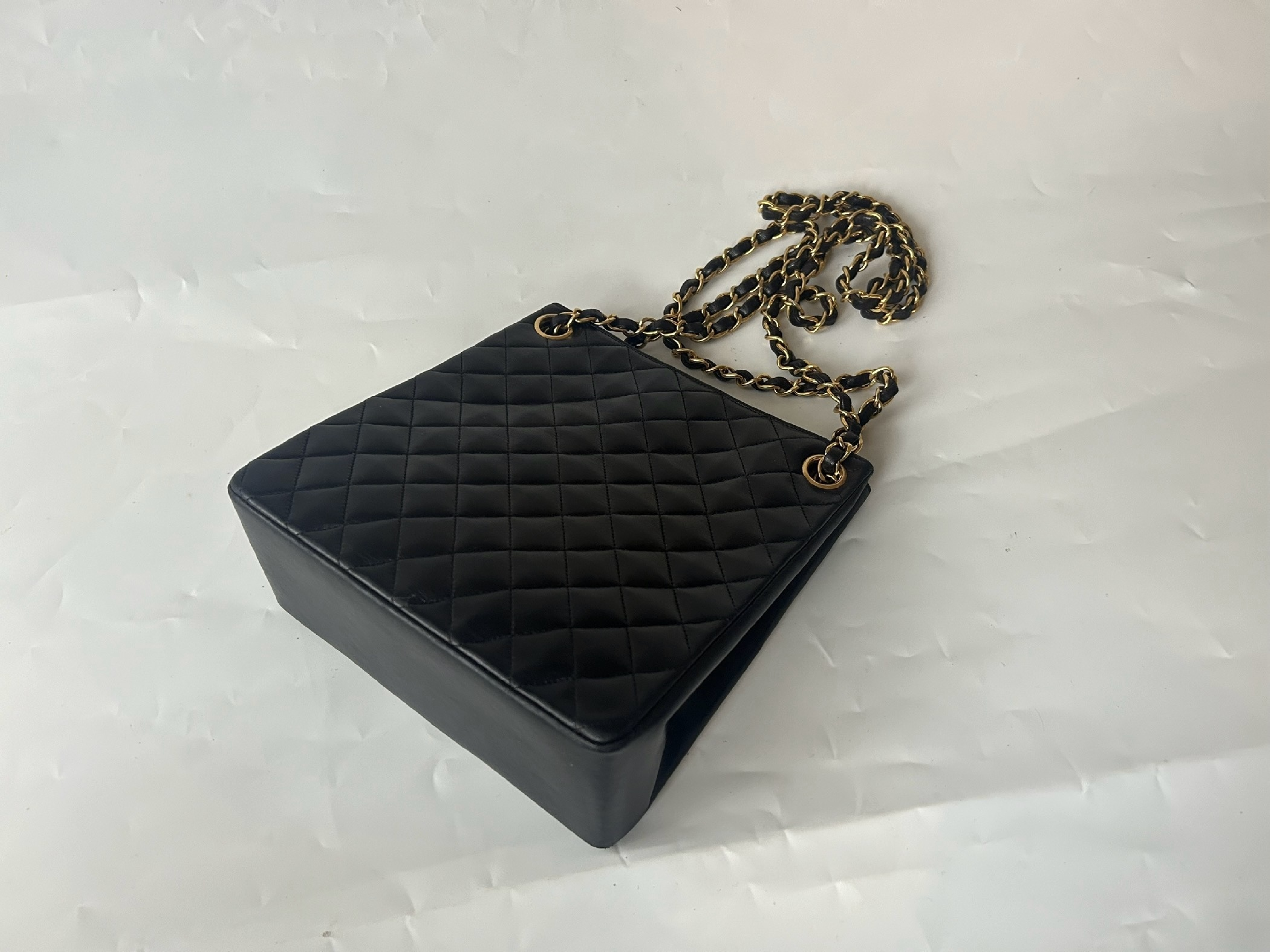 Matelassé Chain Lambskin Shoulder Bag — view 4