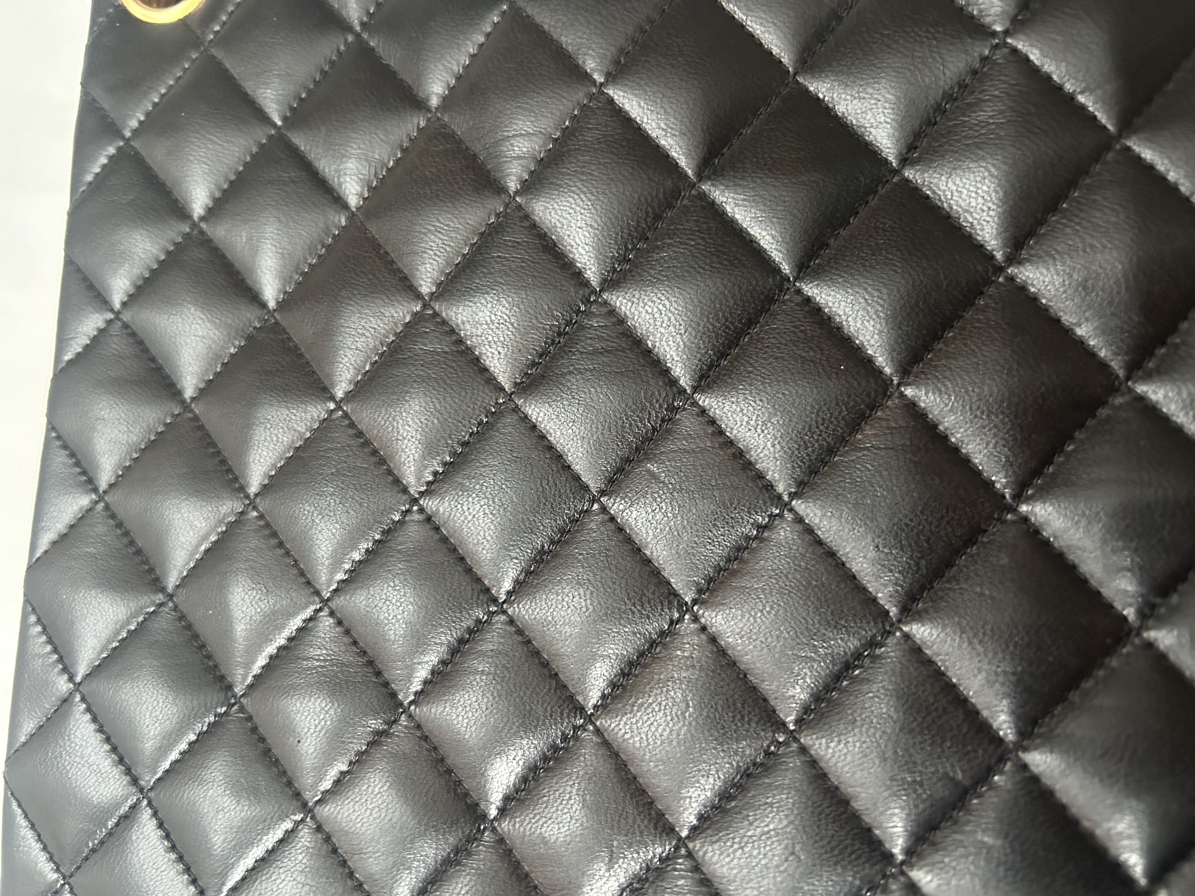 Matelassé Chain Lambskin Shoulder Bag — view 5