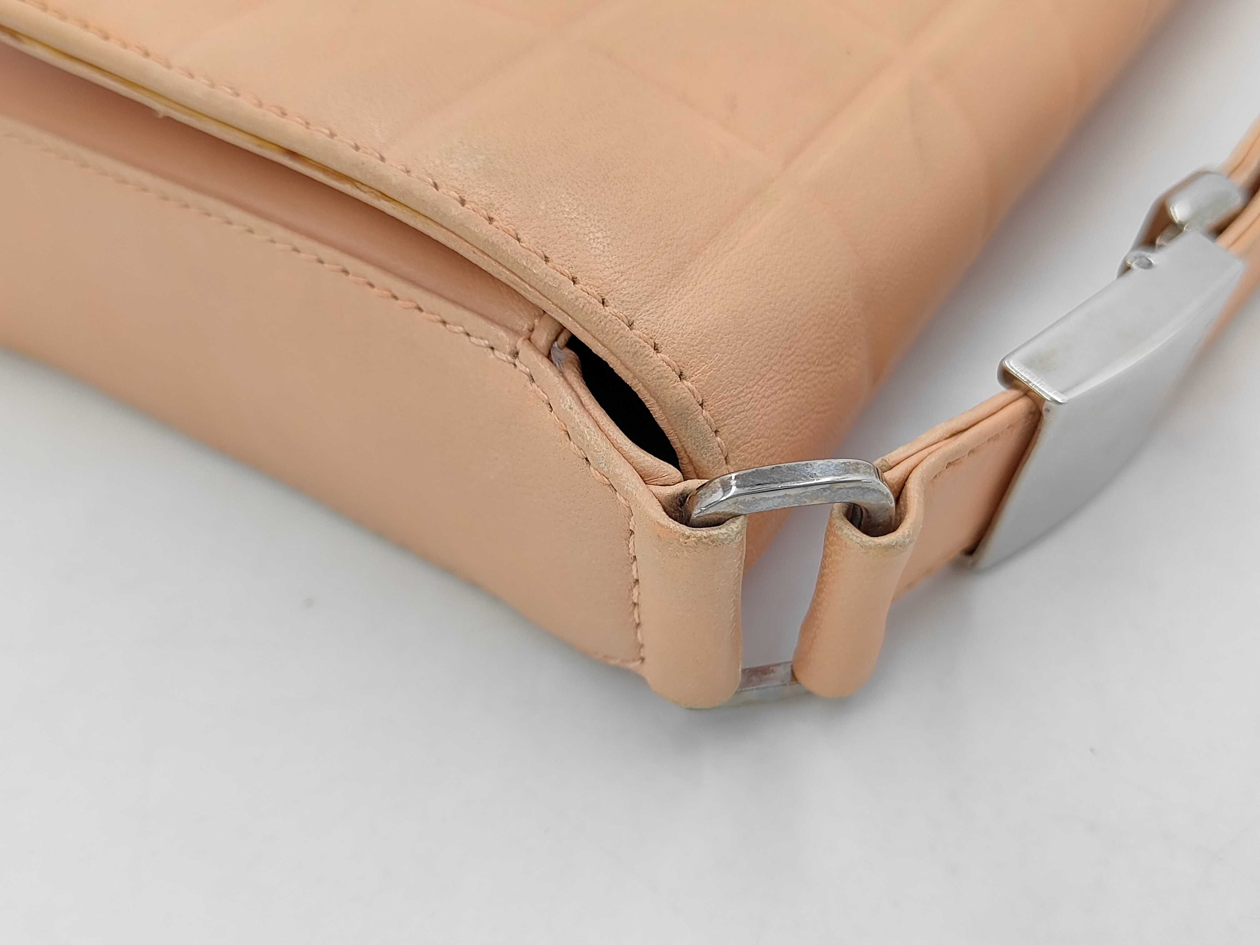 Chocolate Bar Shoulder Bag, Pink Lambskin Bag — view 12