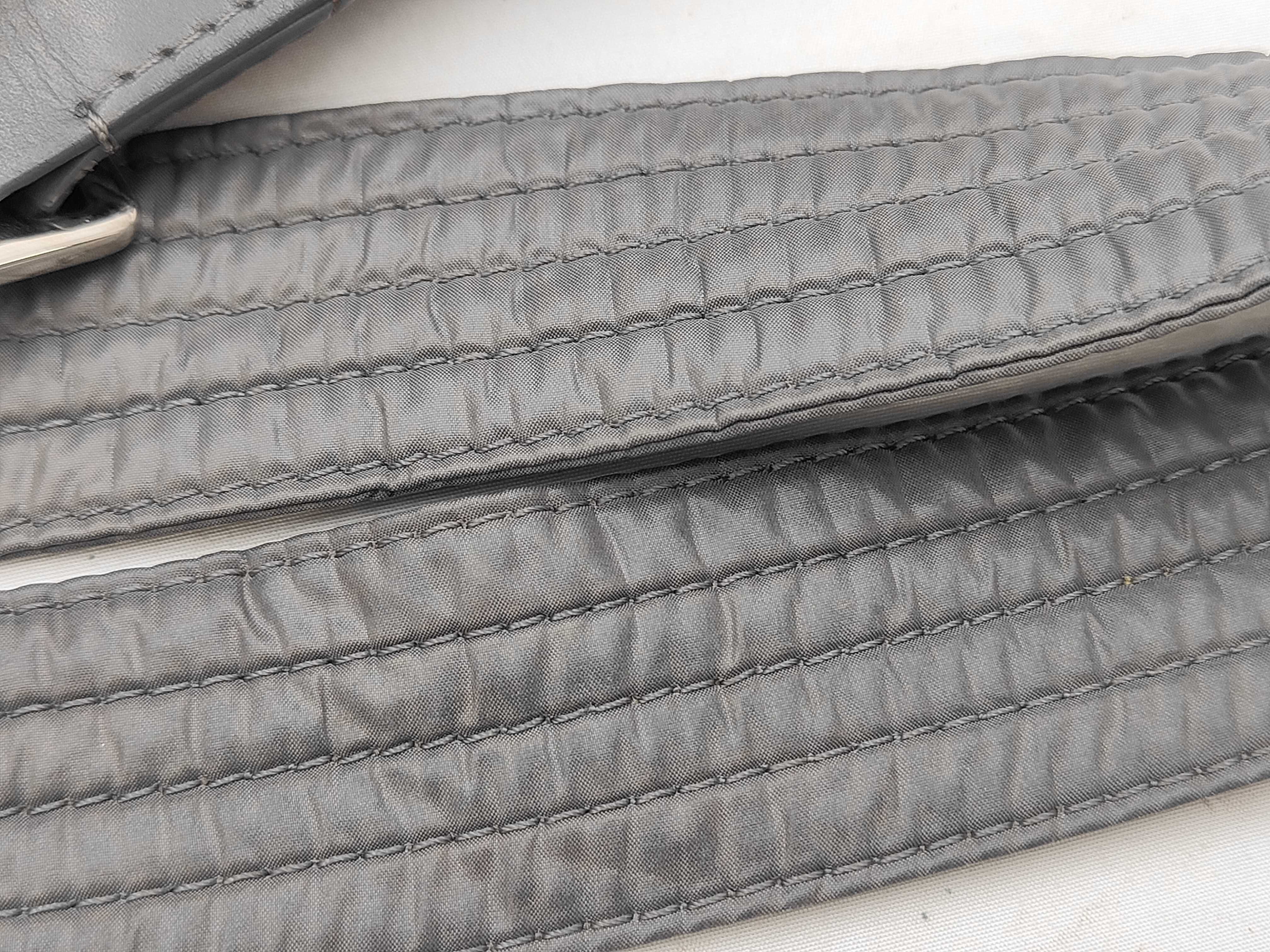 Coco Coon Nylon Shoulder Bag, Gray — view 4