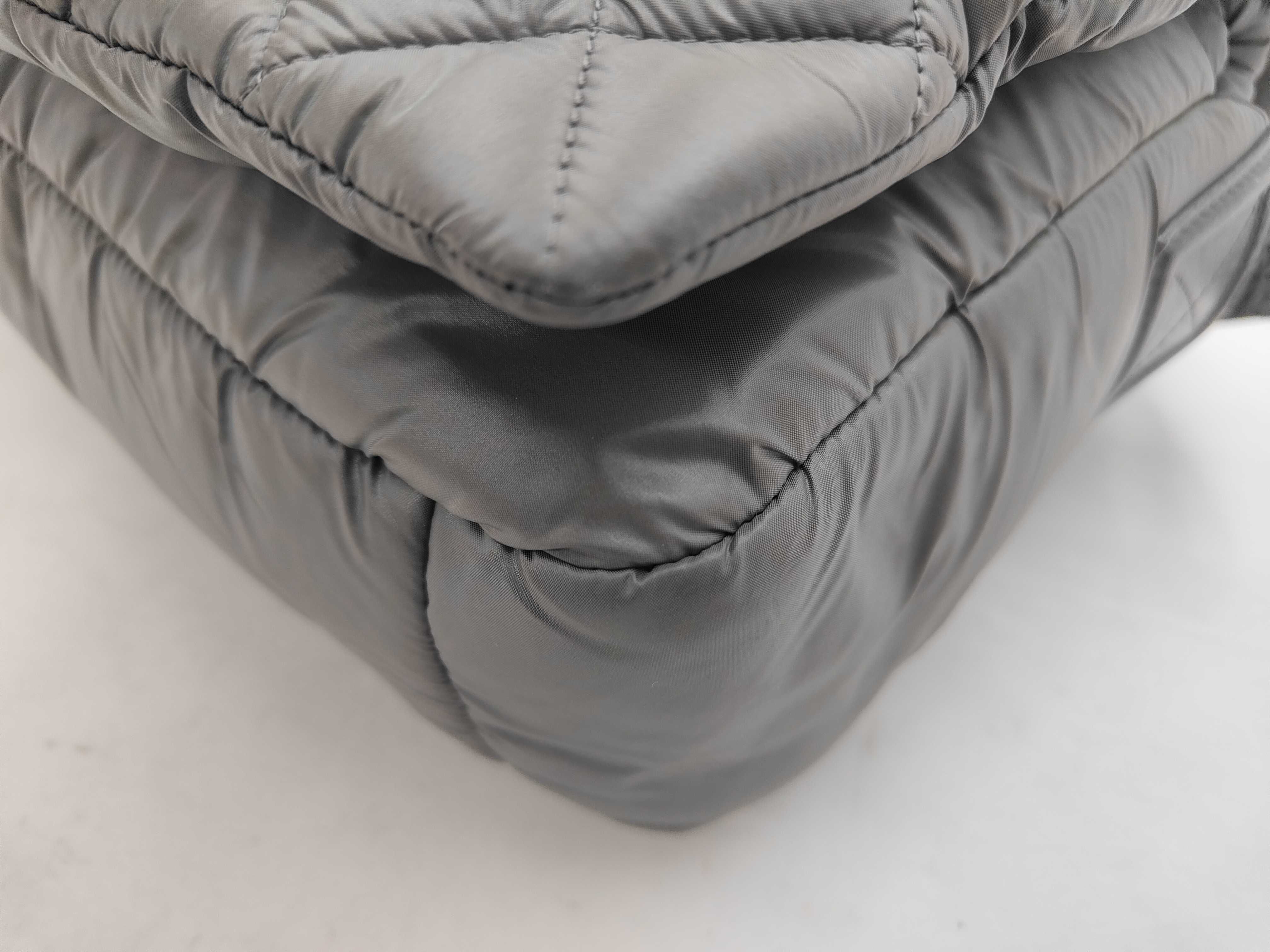 Coco Coon Nylon Shoulder Bag, Gray — view 6